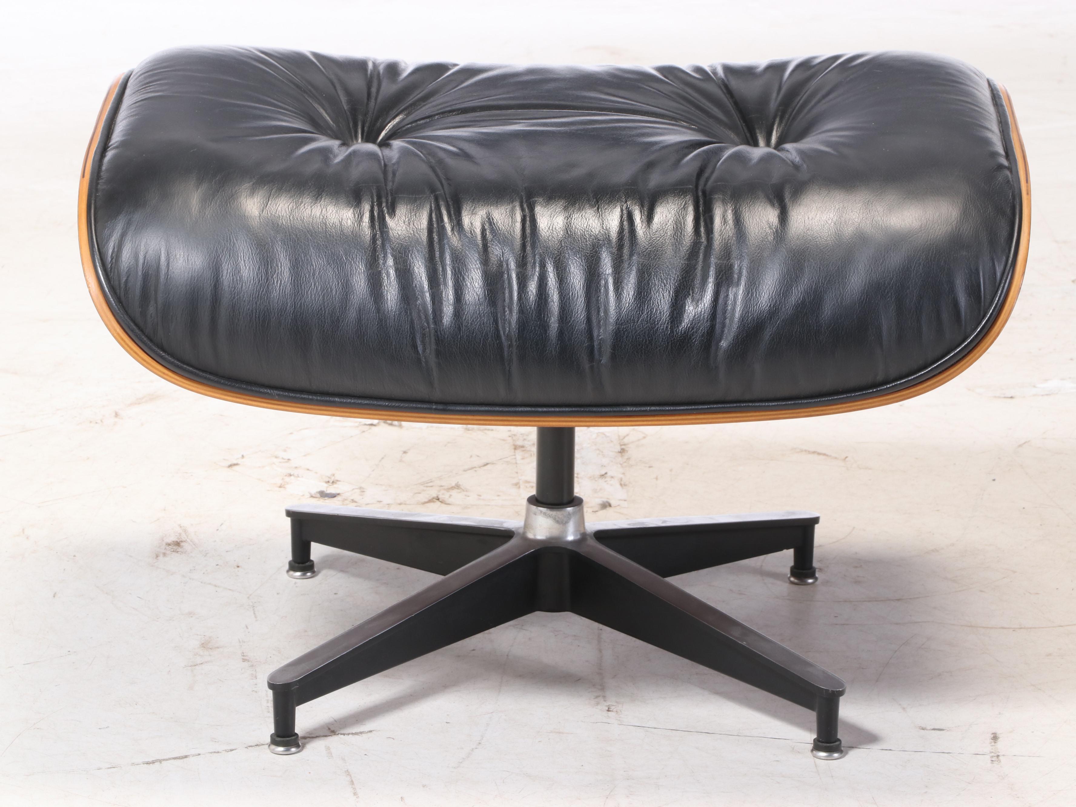 Eames for Herman Miller Rosewood Lounge Chair and Ottoman, dated 1978