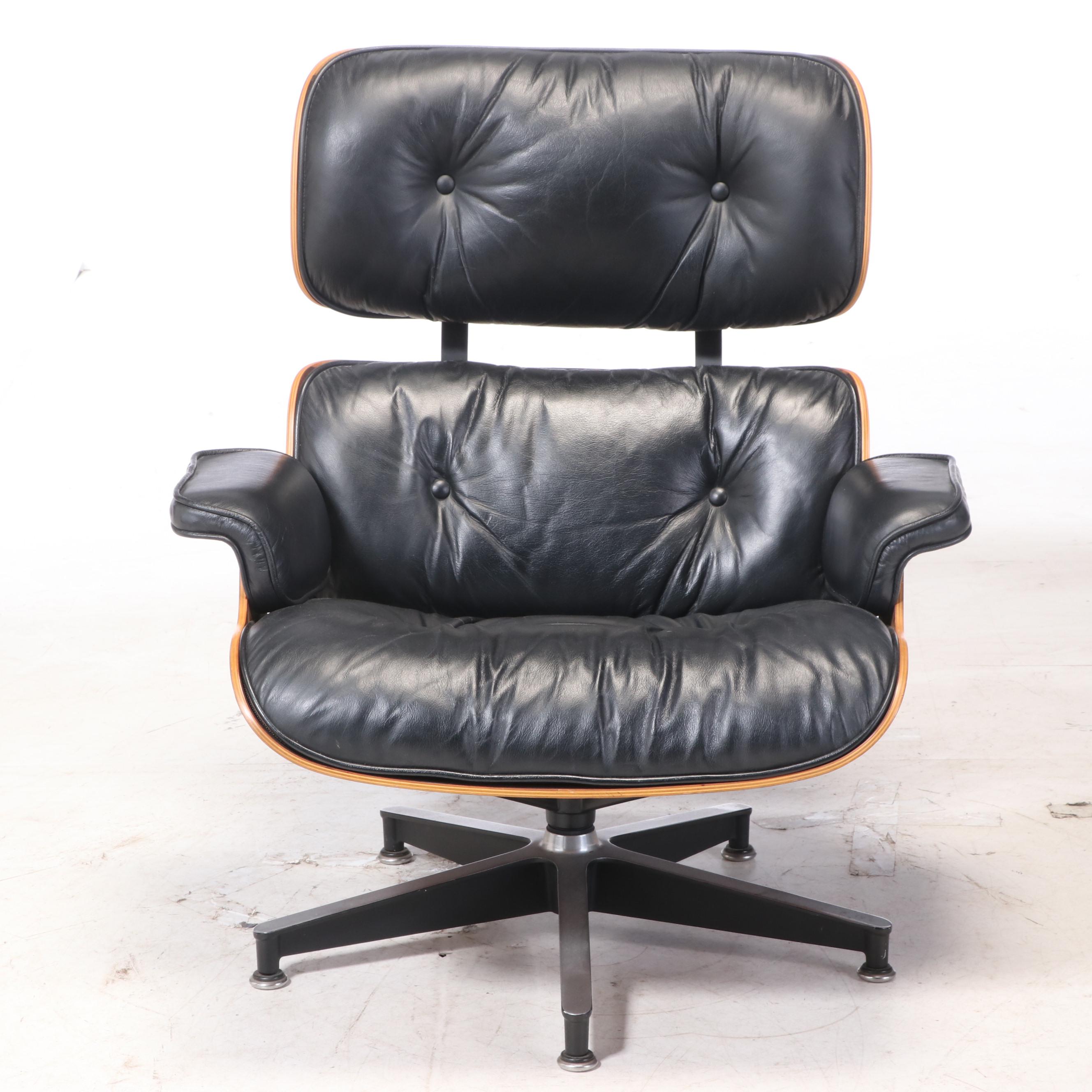Eames for Herman Miller Rosewood Lounge Chair and Ottoman, dated 1978