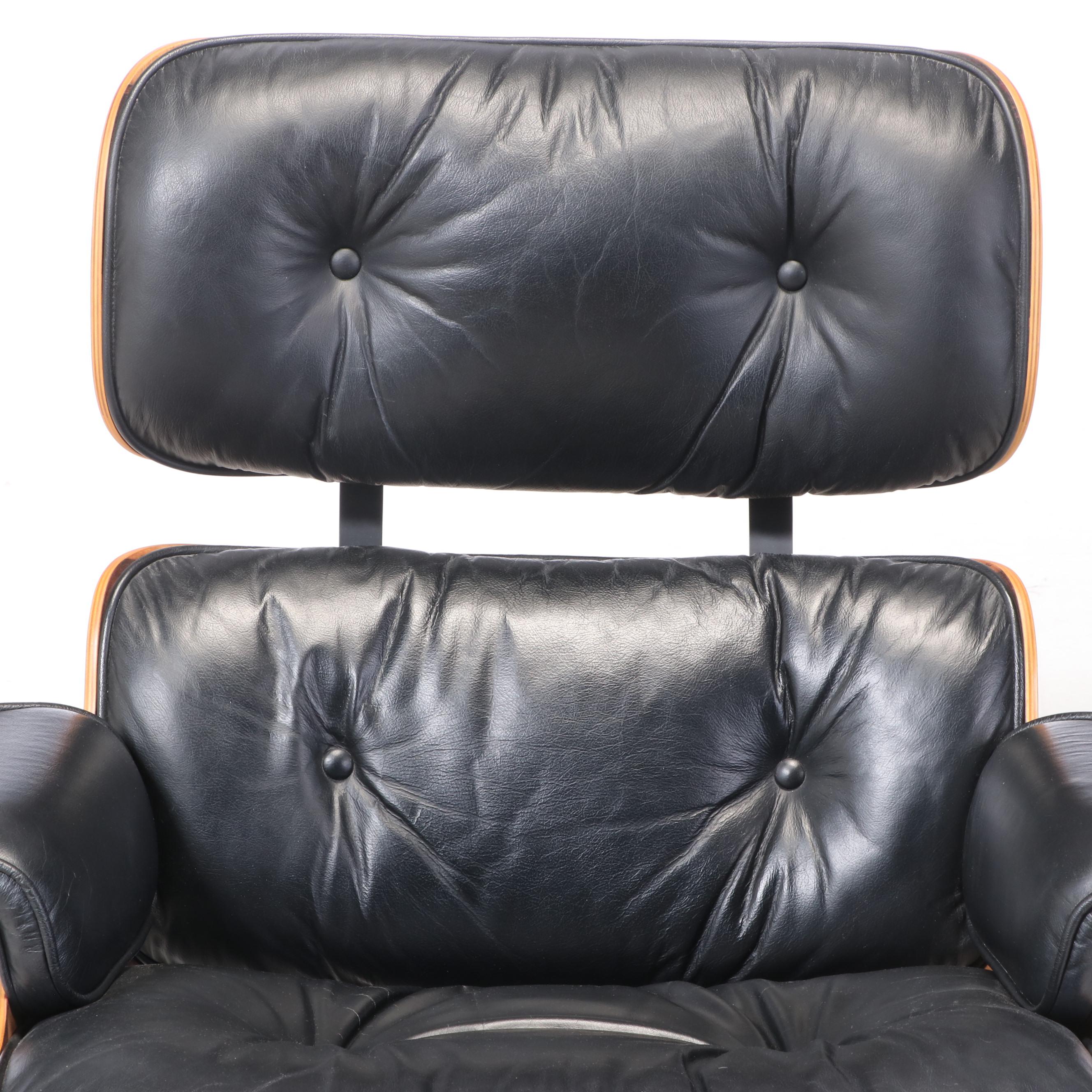 Eames for Herman Miller Rosewood Lounge Chair and Ottoman, dated 1978