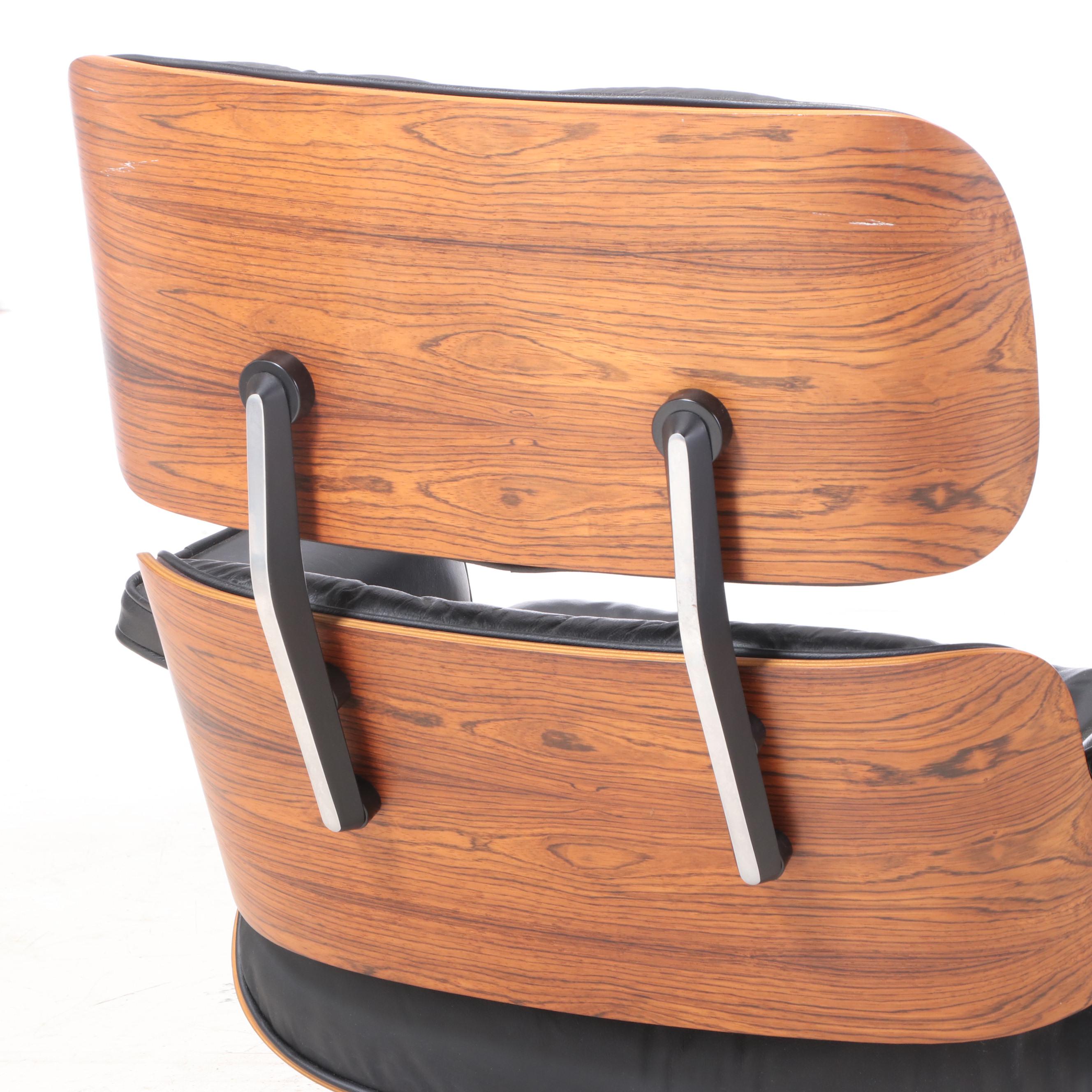 Eames for Herman Miller Rosewood Lounge Chair and Ottoman, dated 1978