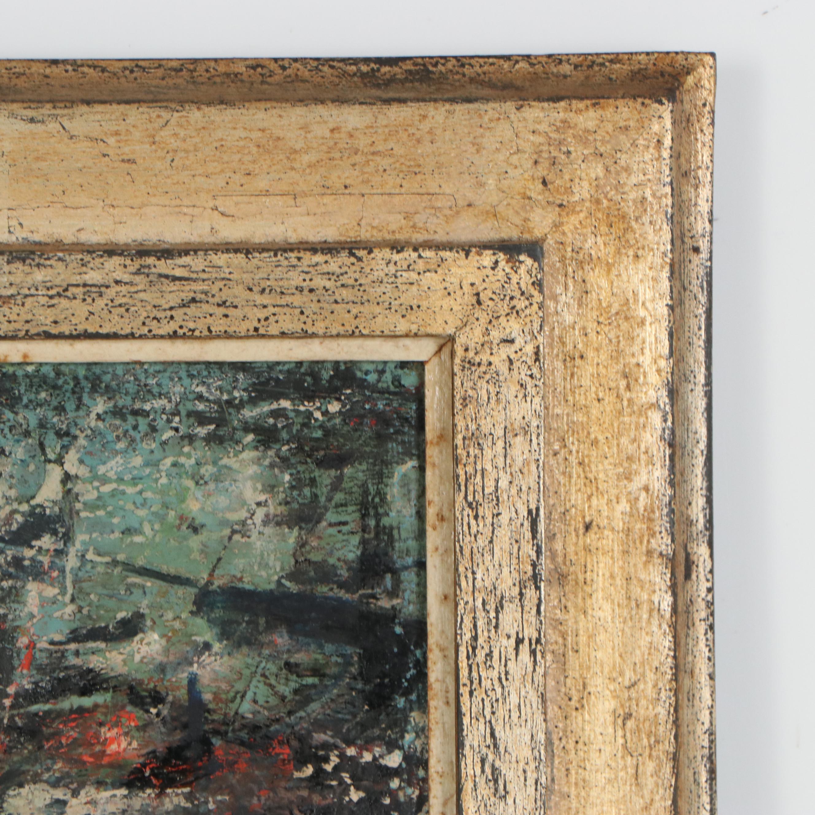 Fateh Moudarres Oil Painting "Il Bacio Di Juda," Circa 1955