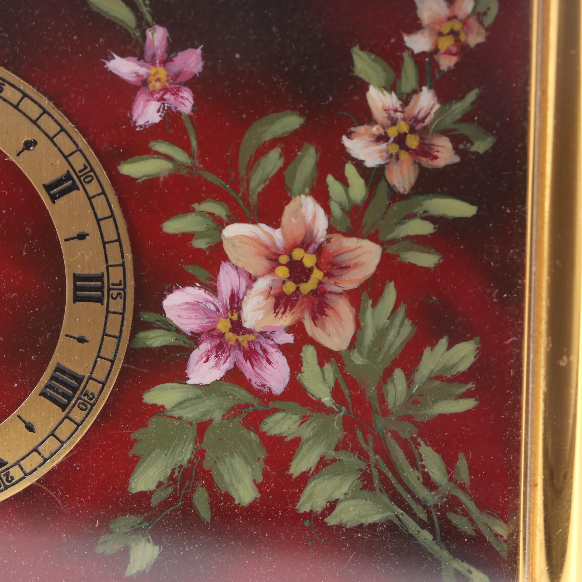 Helveco Combination Alarm Clock/Music Box with Japanese Gold Plate Stand