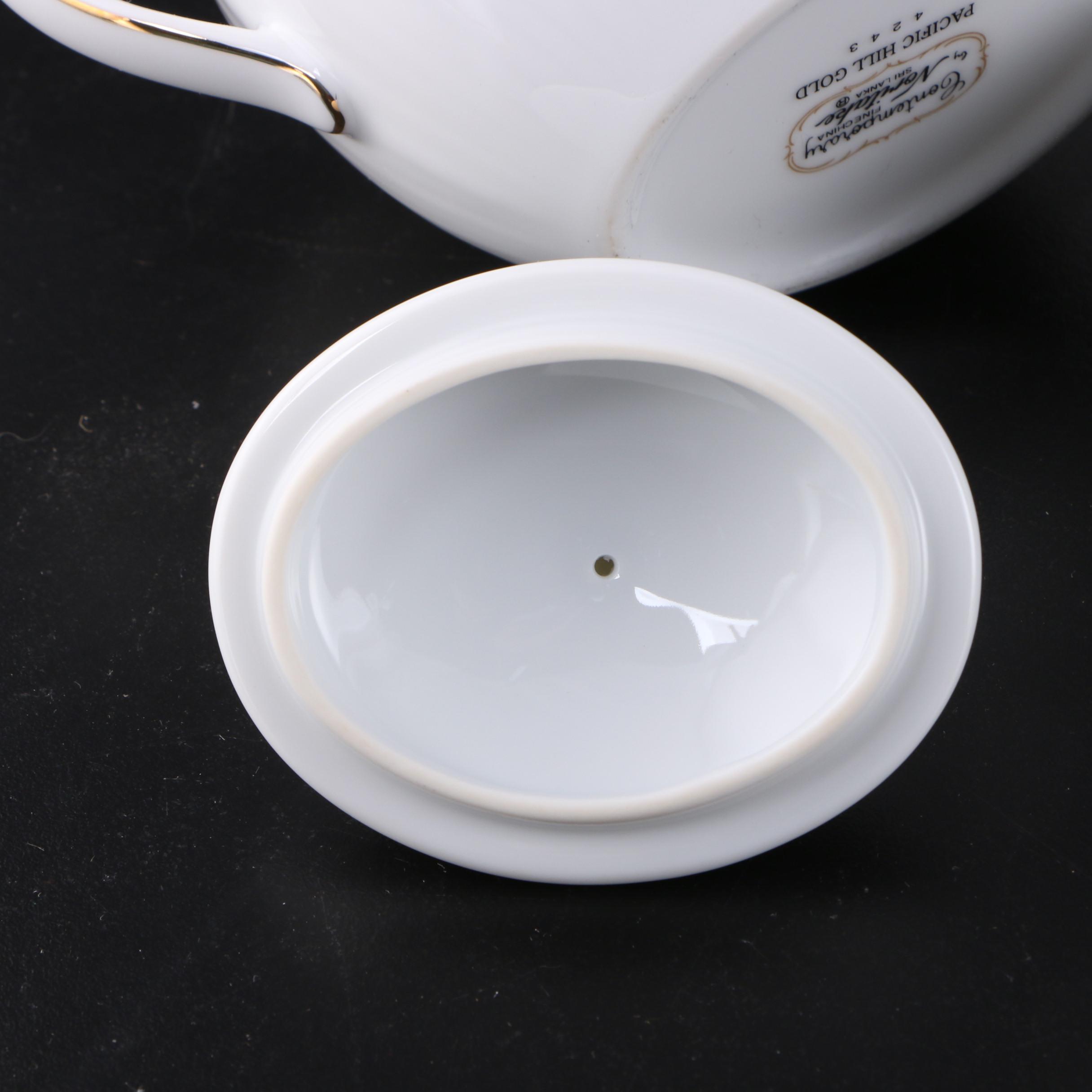 Noritake "Pacific Hill Gold" Porcelain Dinnerware and Tableware, 1999-2000