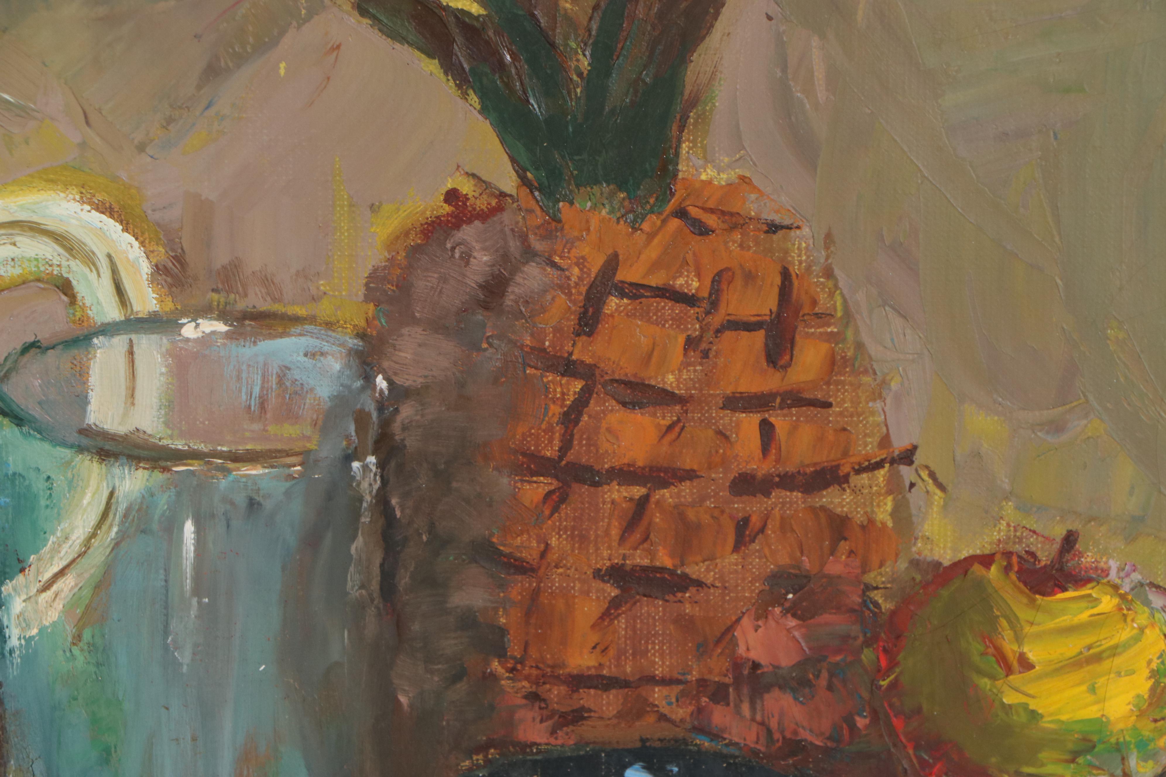 Michael Lemmermeyer Oil Painting of Still Life, Mid 20th Century