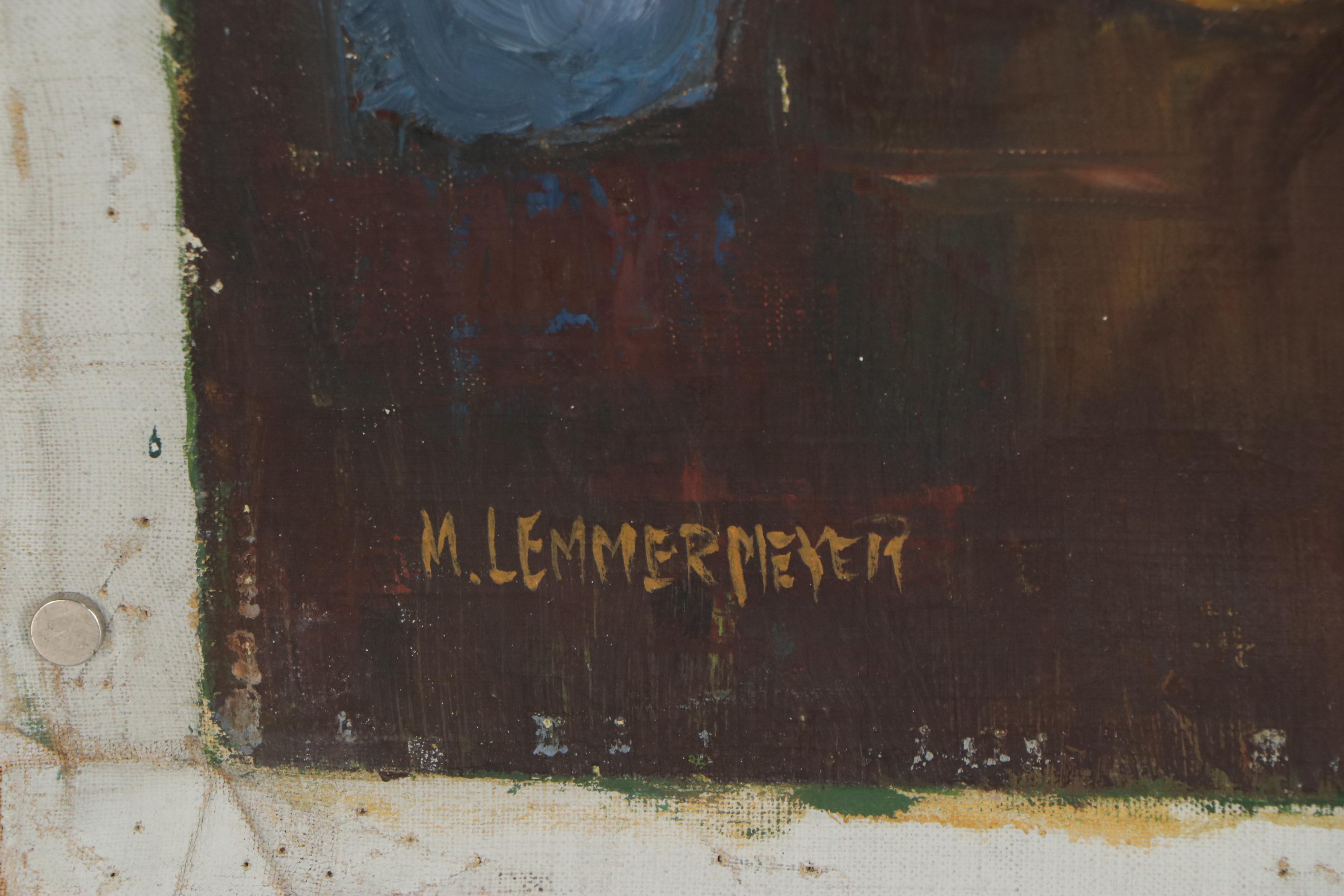 Michael Lemmermeyer Oil Painting of Still Life, Mid 20th Century