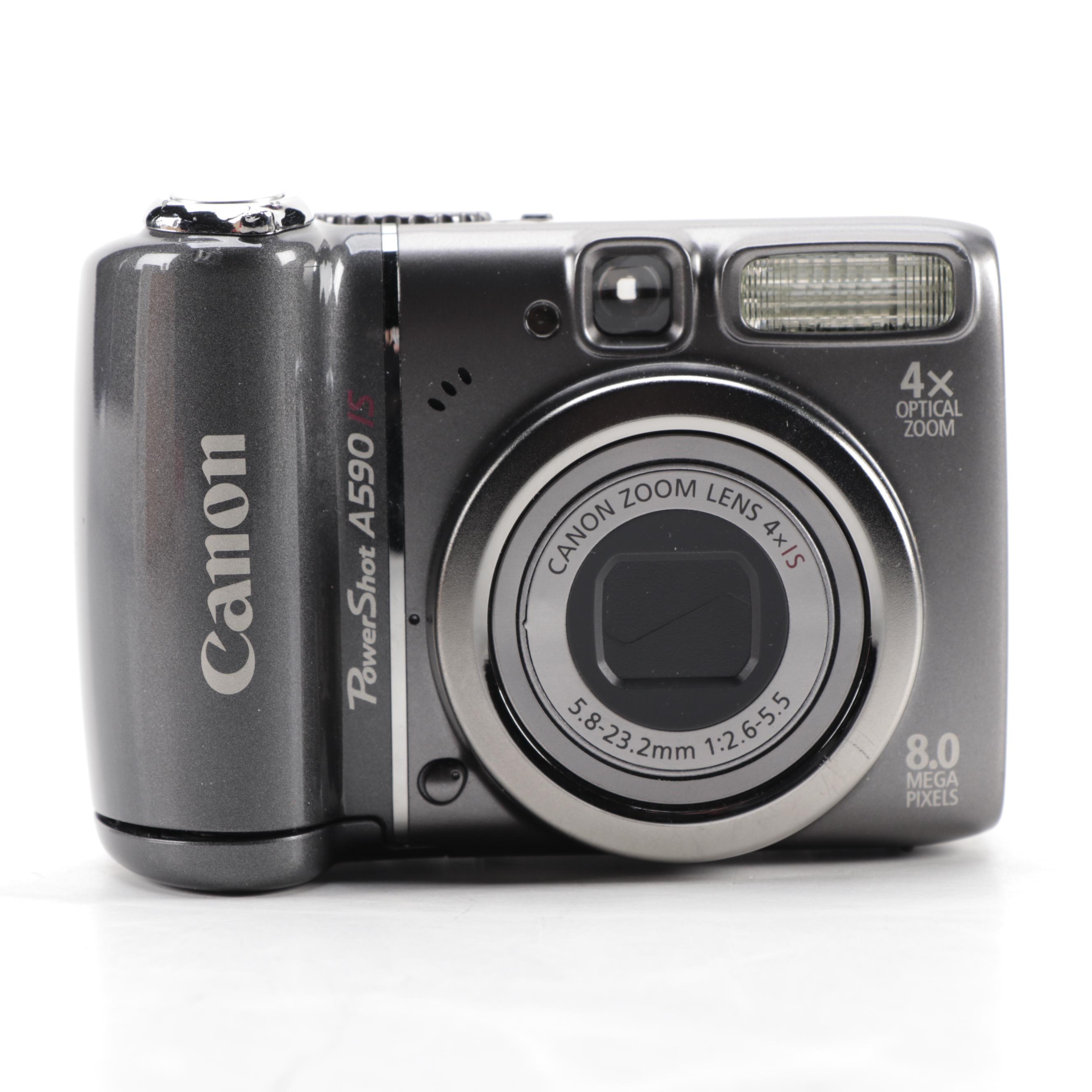 Canon PowerShot A590 IS Digital Camera with Original Packaging