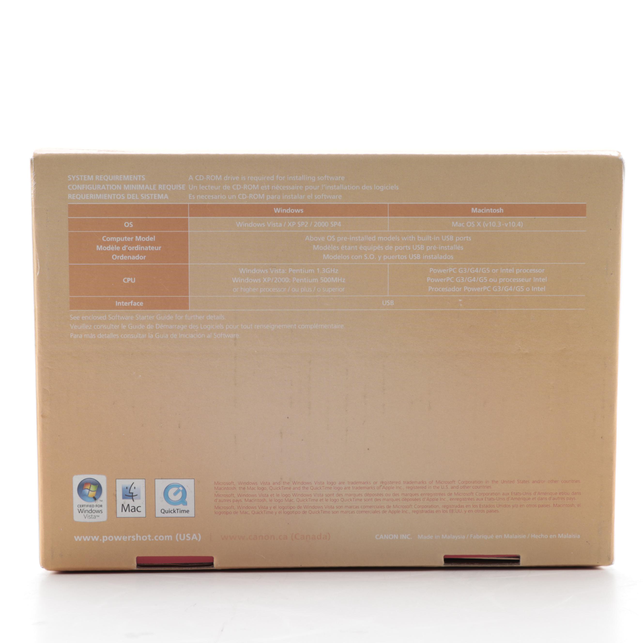 Canon PowerShot A590 IS Digital Camera with Original Packaging