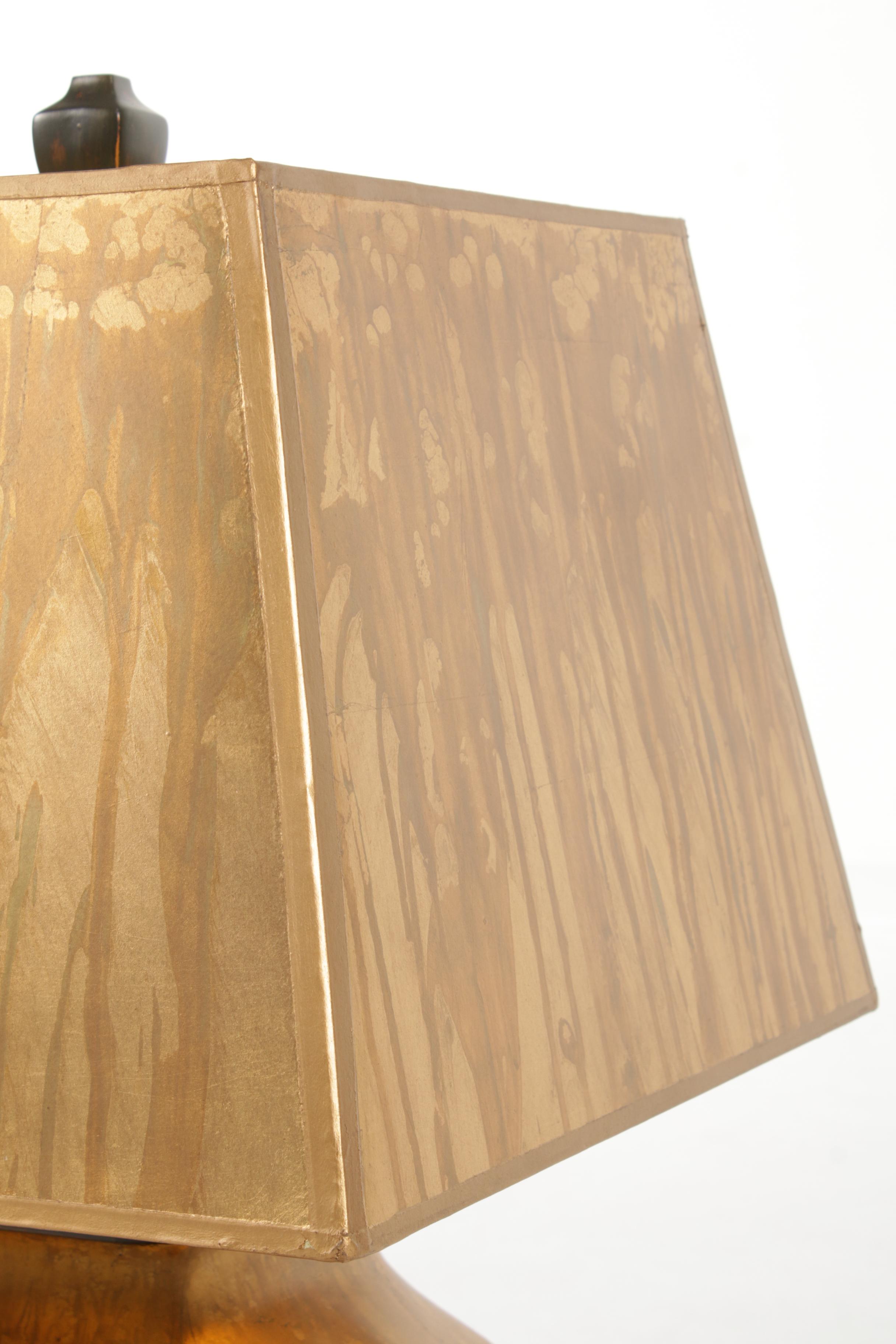 Distressed Gold Finish Table Lamp