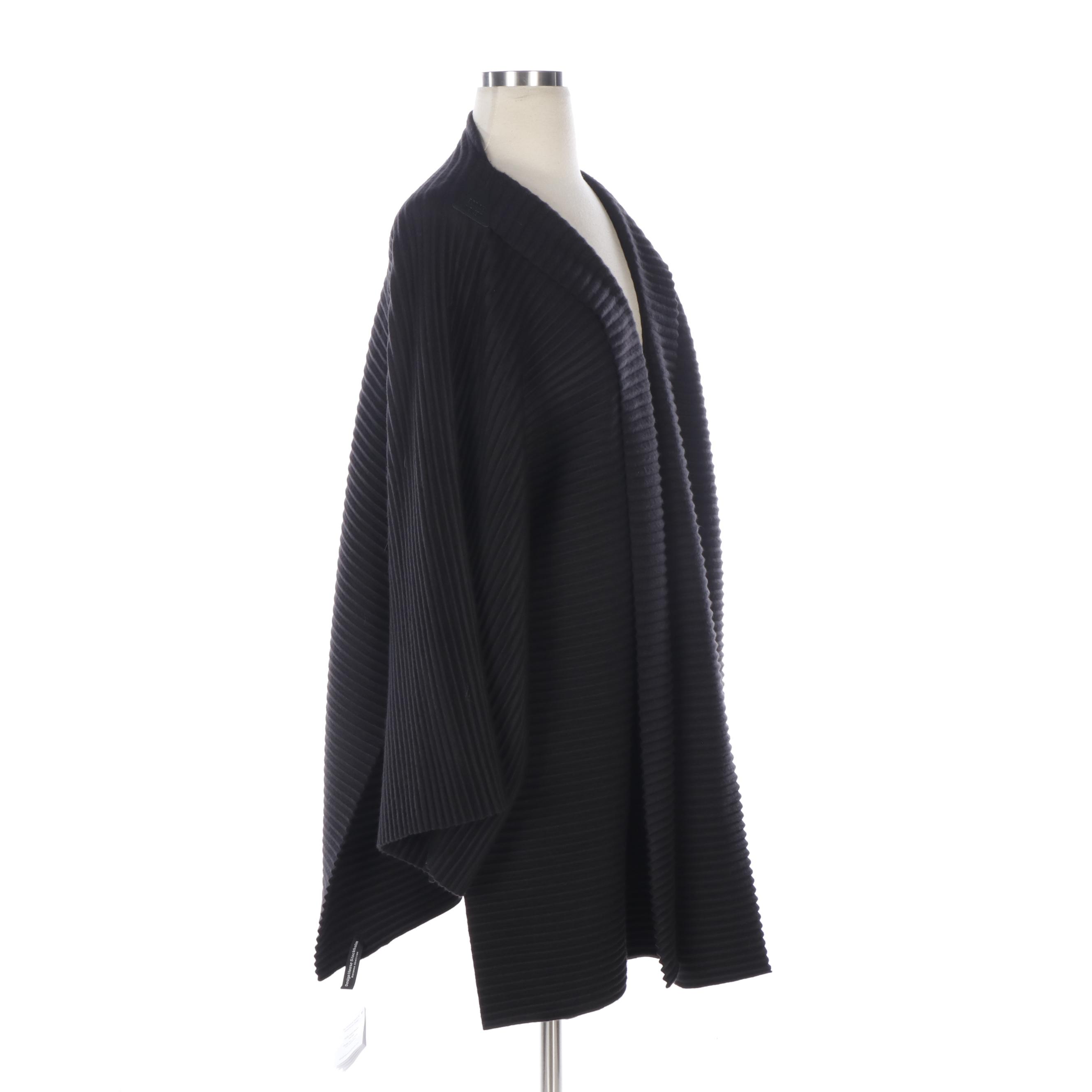 Museum of Modern Art Design House Stockholm Black Open Front Duster Jacket