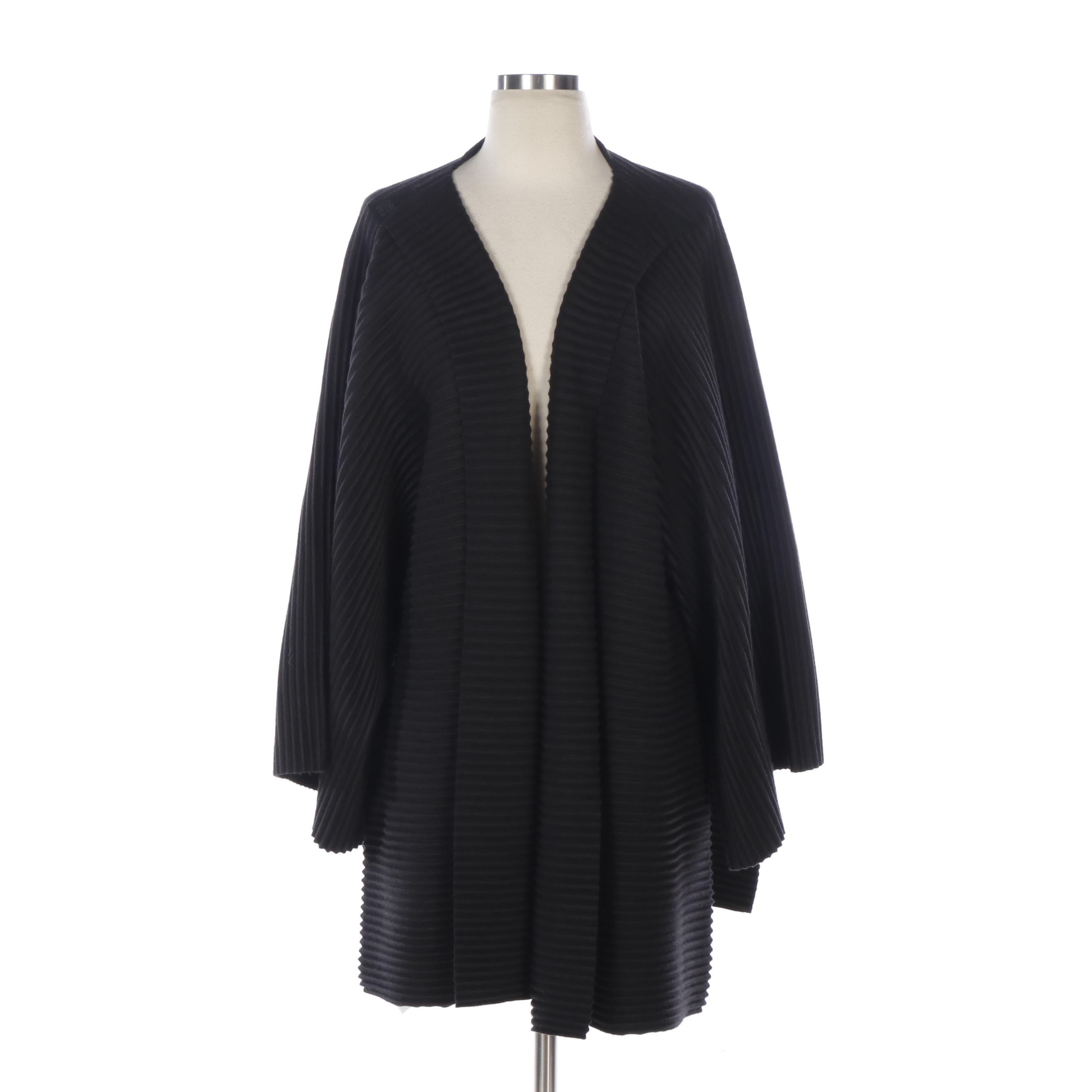Museum of Modern Art Design House Stockholm Black Open Front Duster Jacket