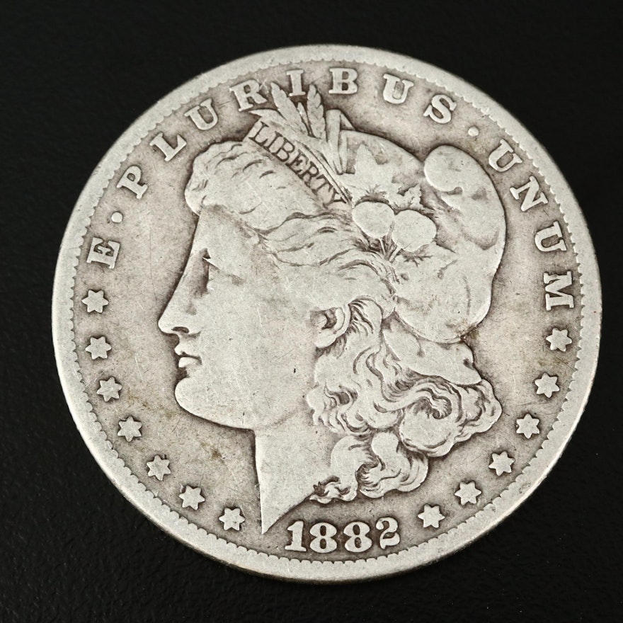 Better Date Low Mintage 1882-CC Morgan Silver Dollar