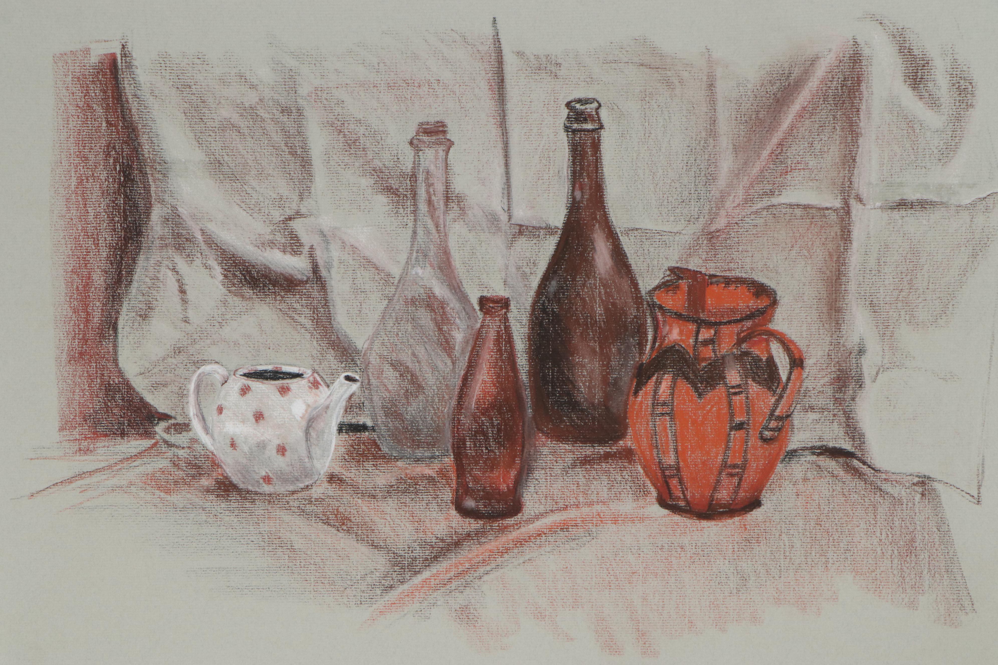 Still Life Pastel Drawings, Circa 1978