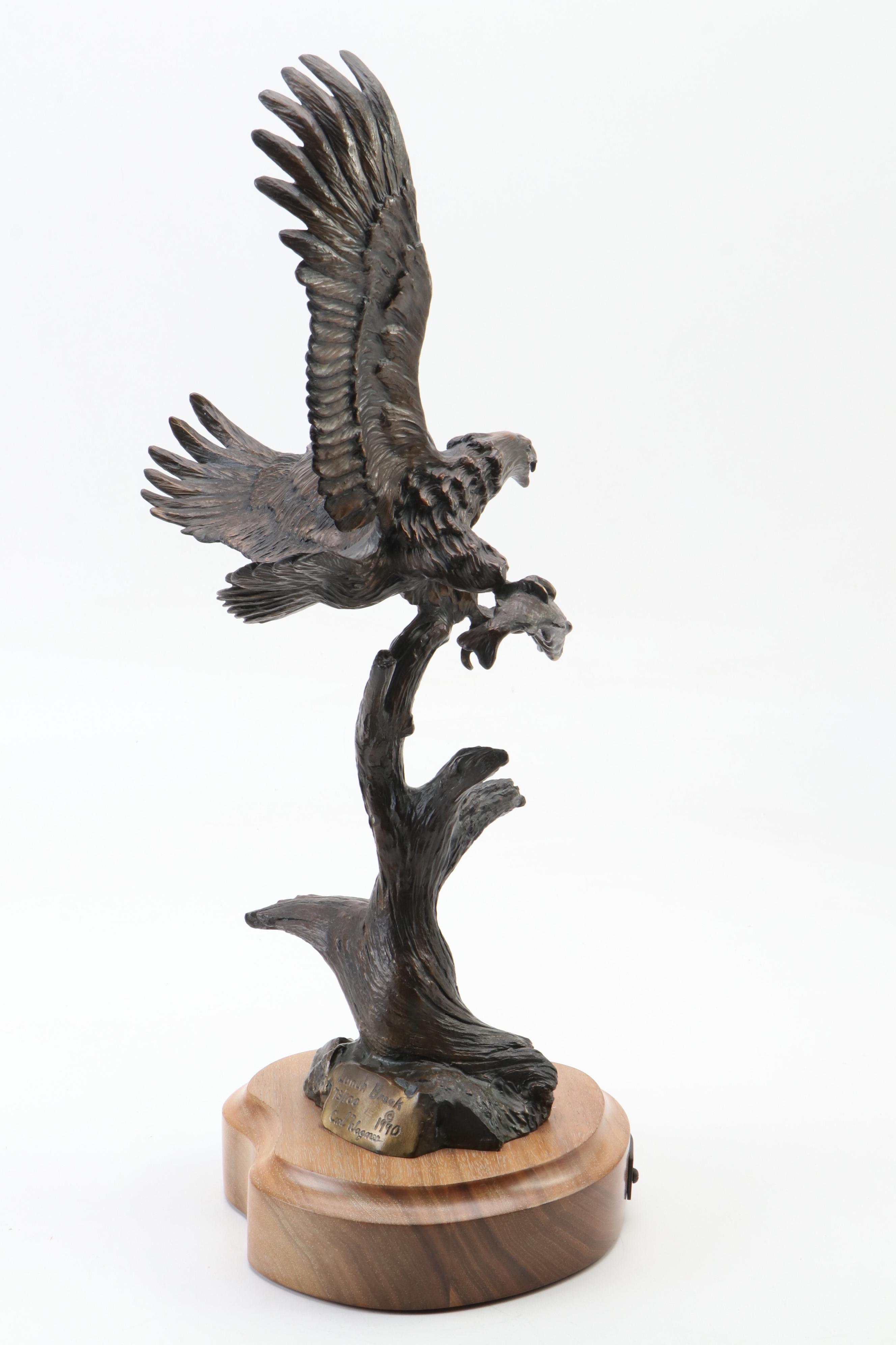 Carl Wagner Bronze Sculpture "Lunch Break"