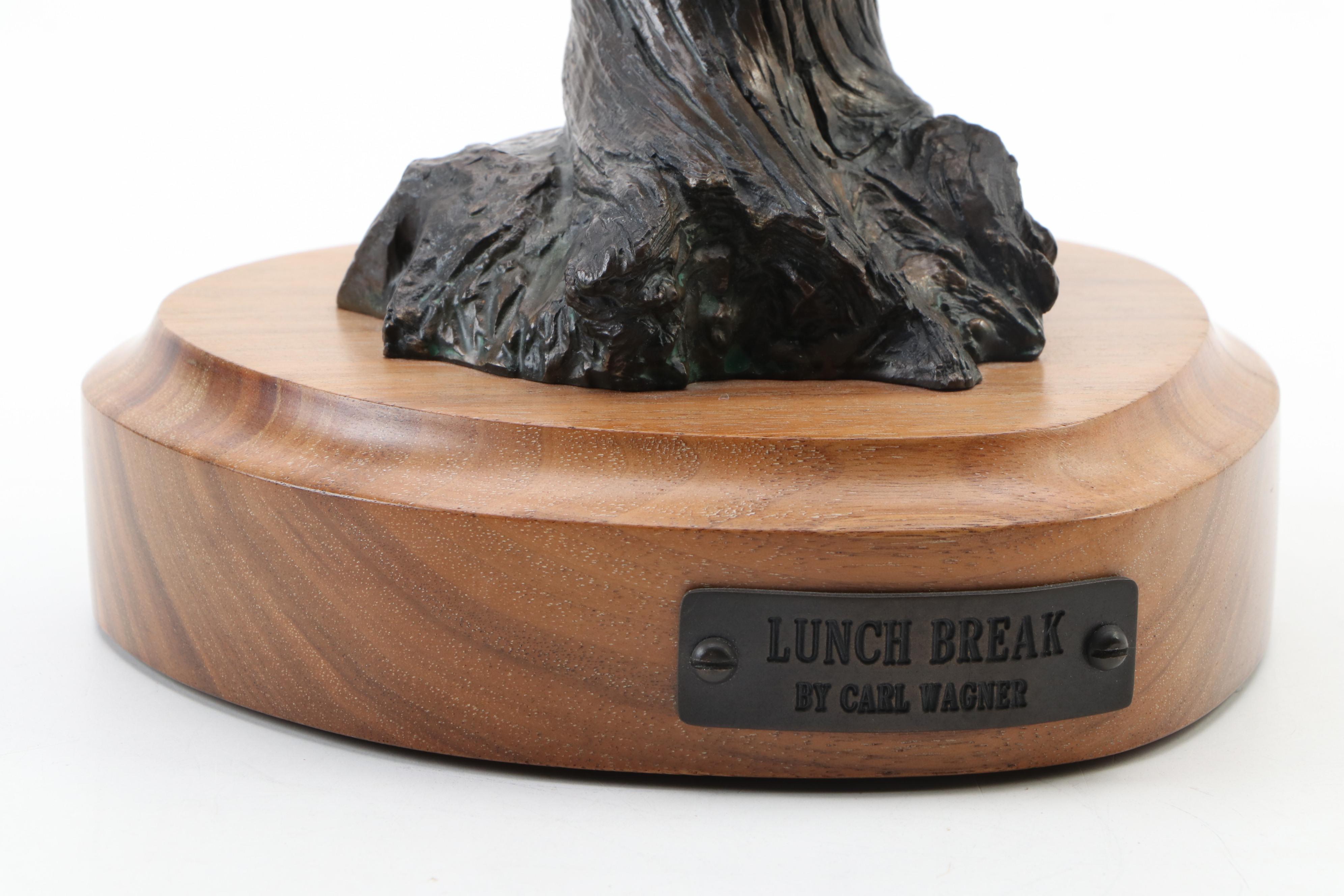 Carl Wagner Bronze Sculpture "Lunch Break"
