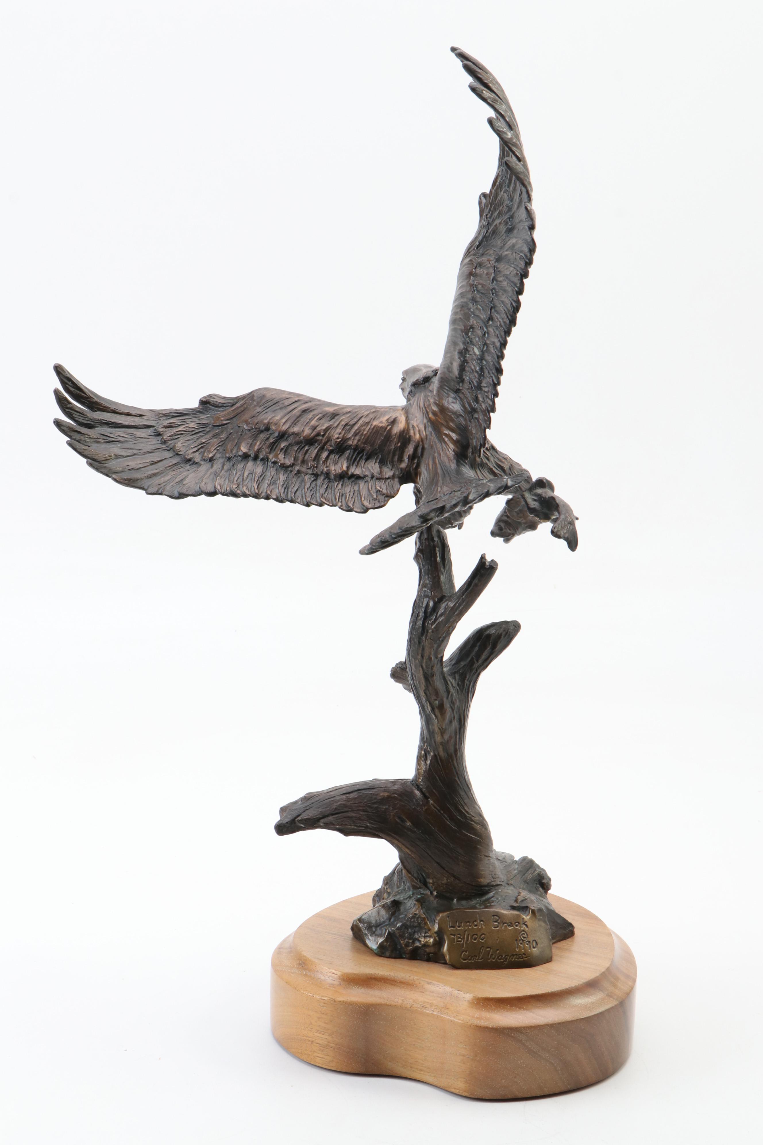 Carl Wagner Bronze Sculpture "Lunch Break"