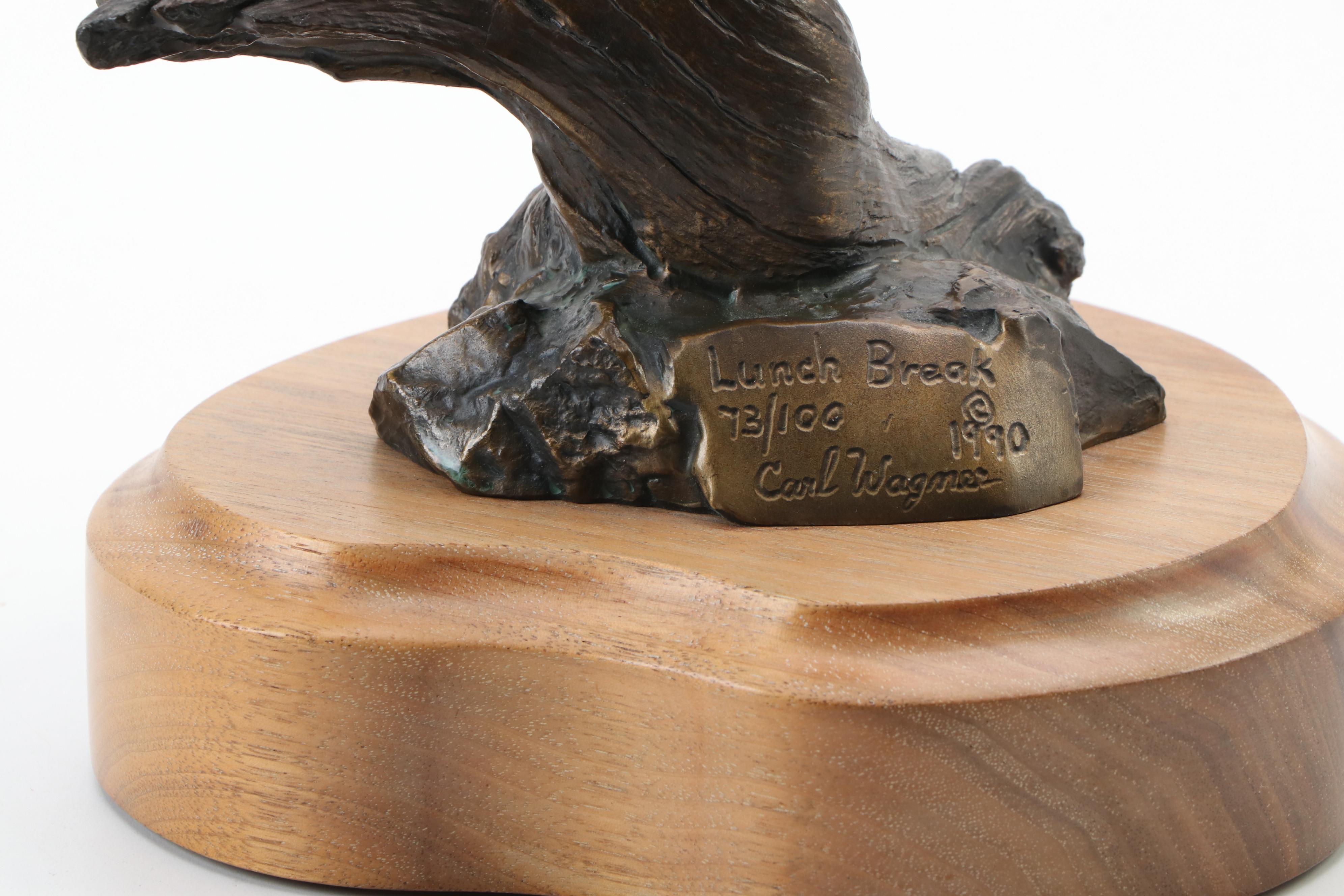 Carl Wagner Bronze Sculpture "Lunch Break"