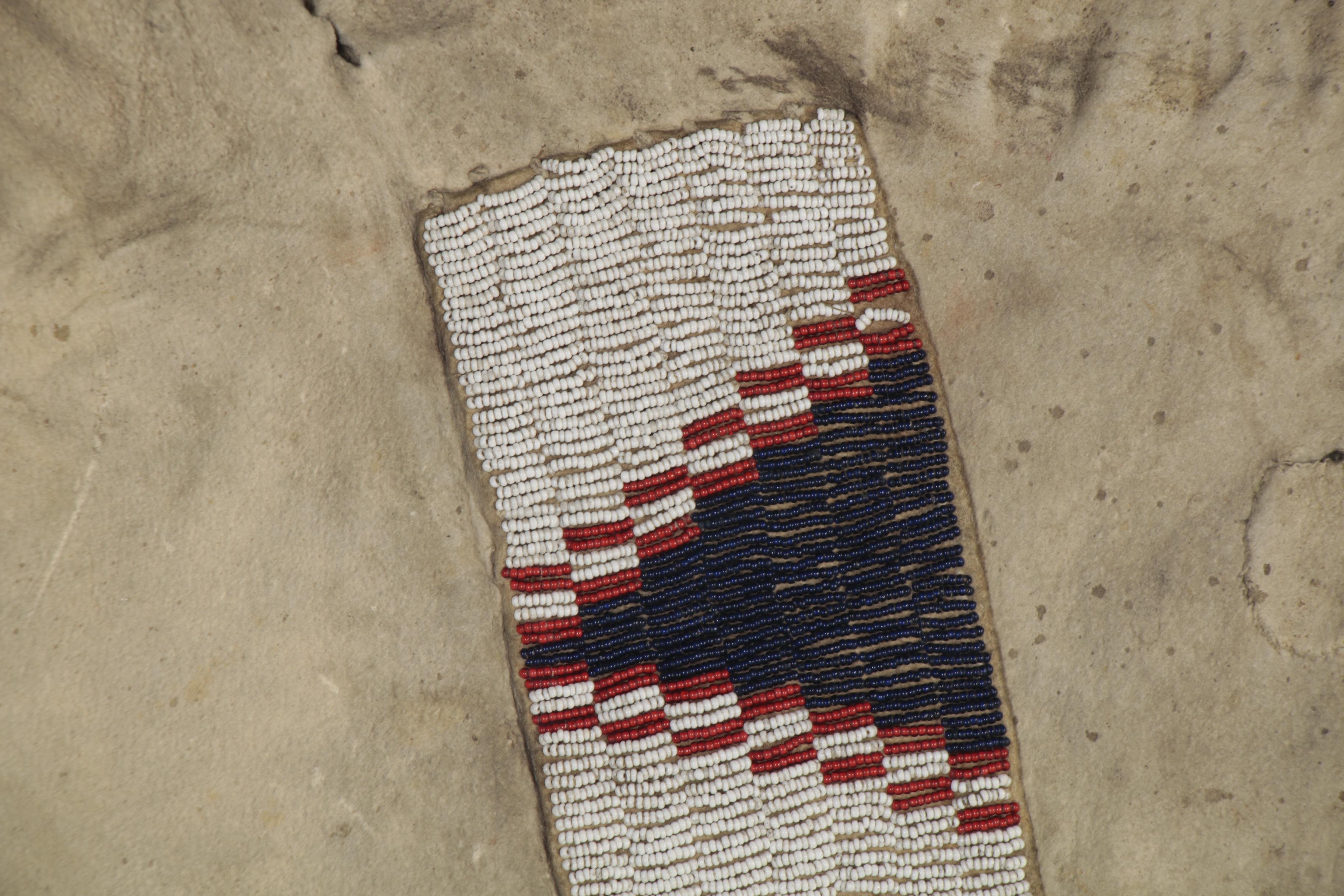 Great Basin Native American Beaded Buckskin Leggings