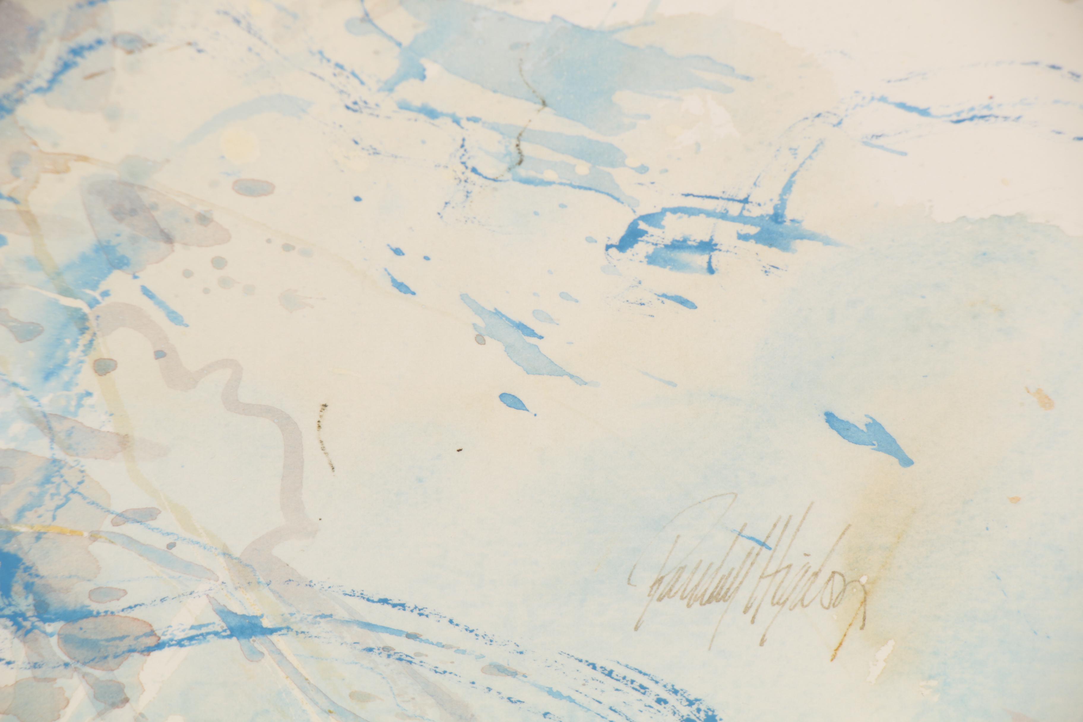 Randall Higdon Floral Watercolor Painting "Front and Center"