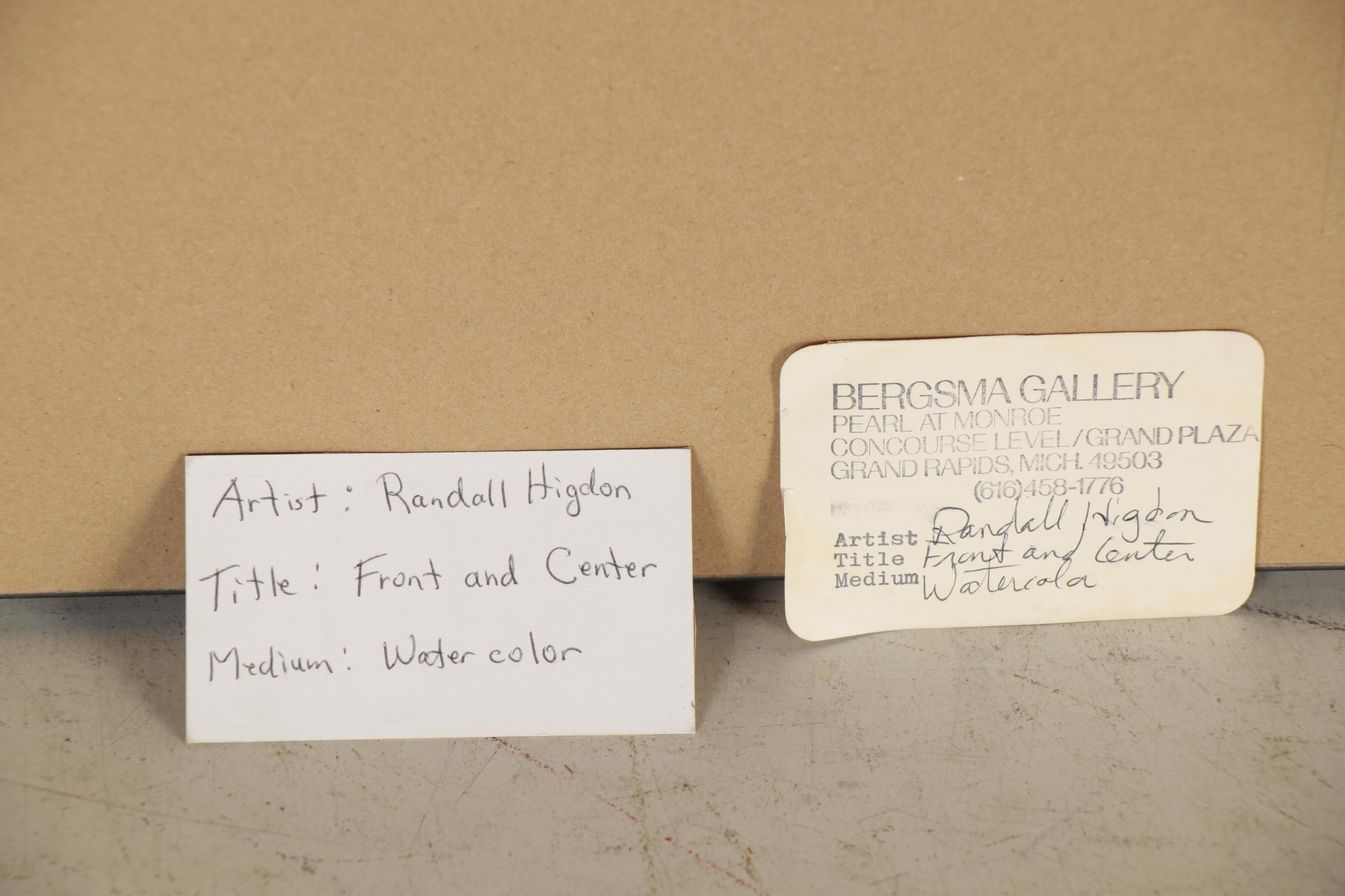 Randall Higdon Floral Watercolor Painting "Front and Center"