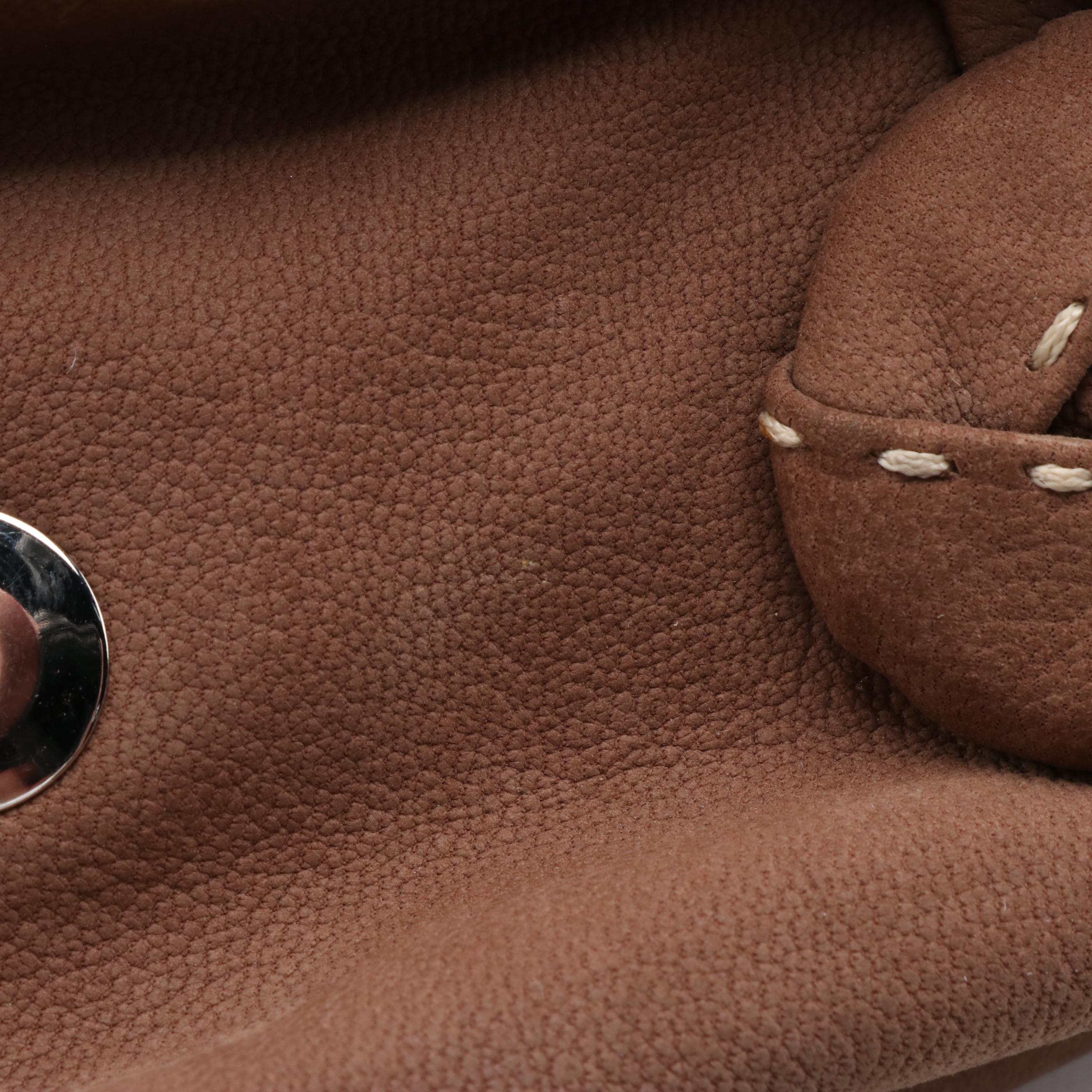 Prada Semitracolla Moon Rose Bag in Castoro Leather