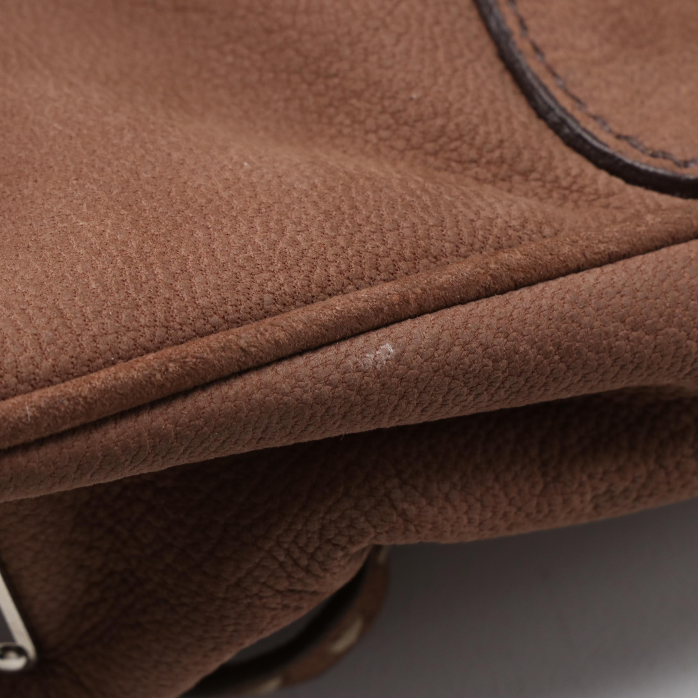 Prada Semitracolla Moon Rose Bag in Castoro Leather