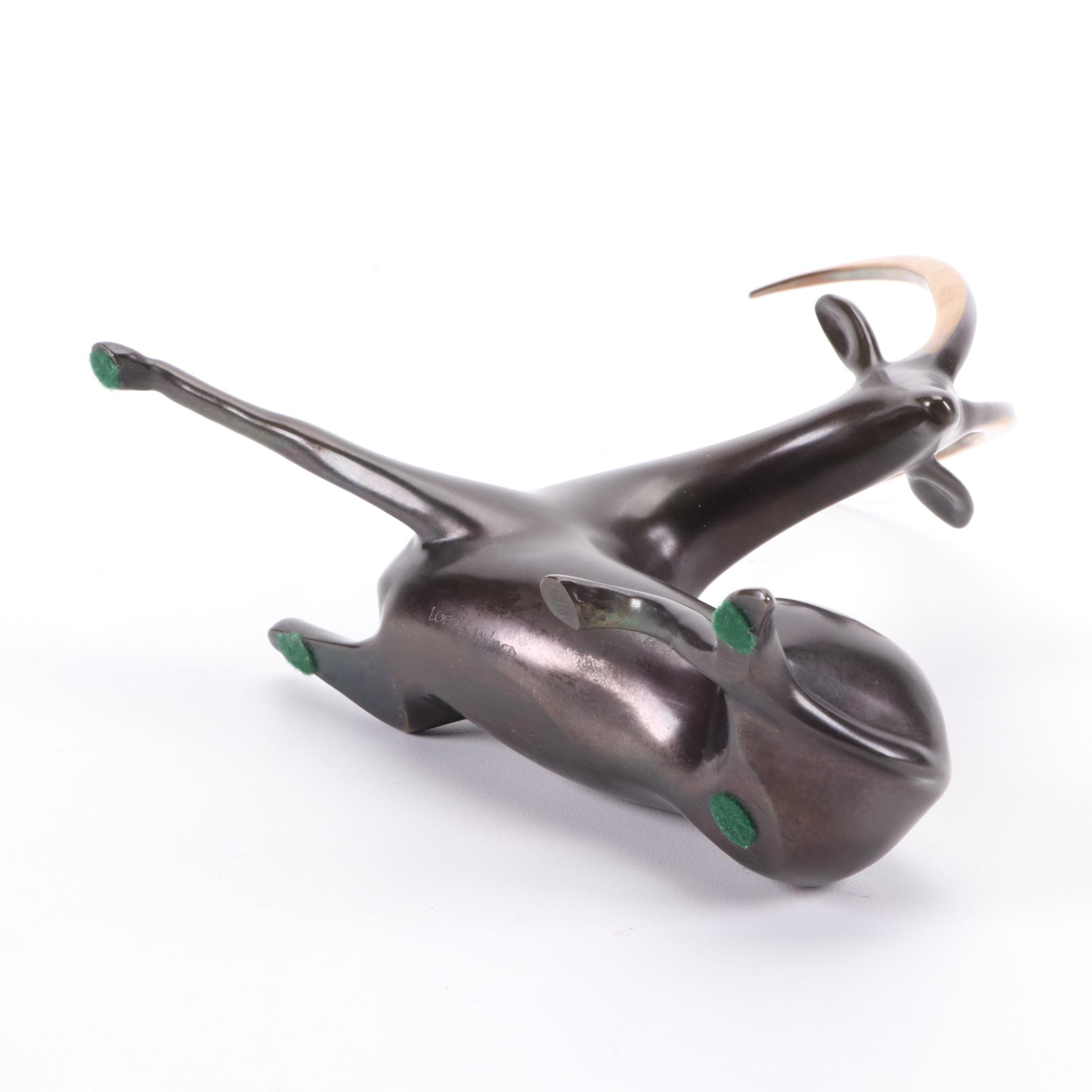 Loet Vanderveen Bronze Sculpture "Oryx"