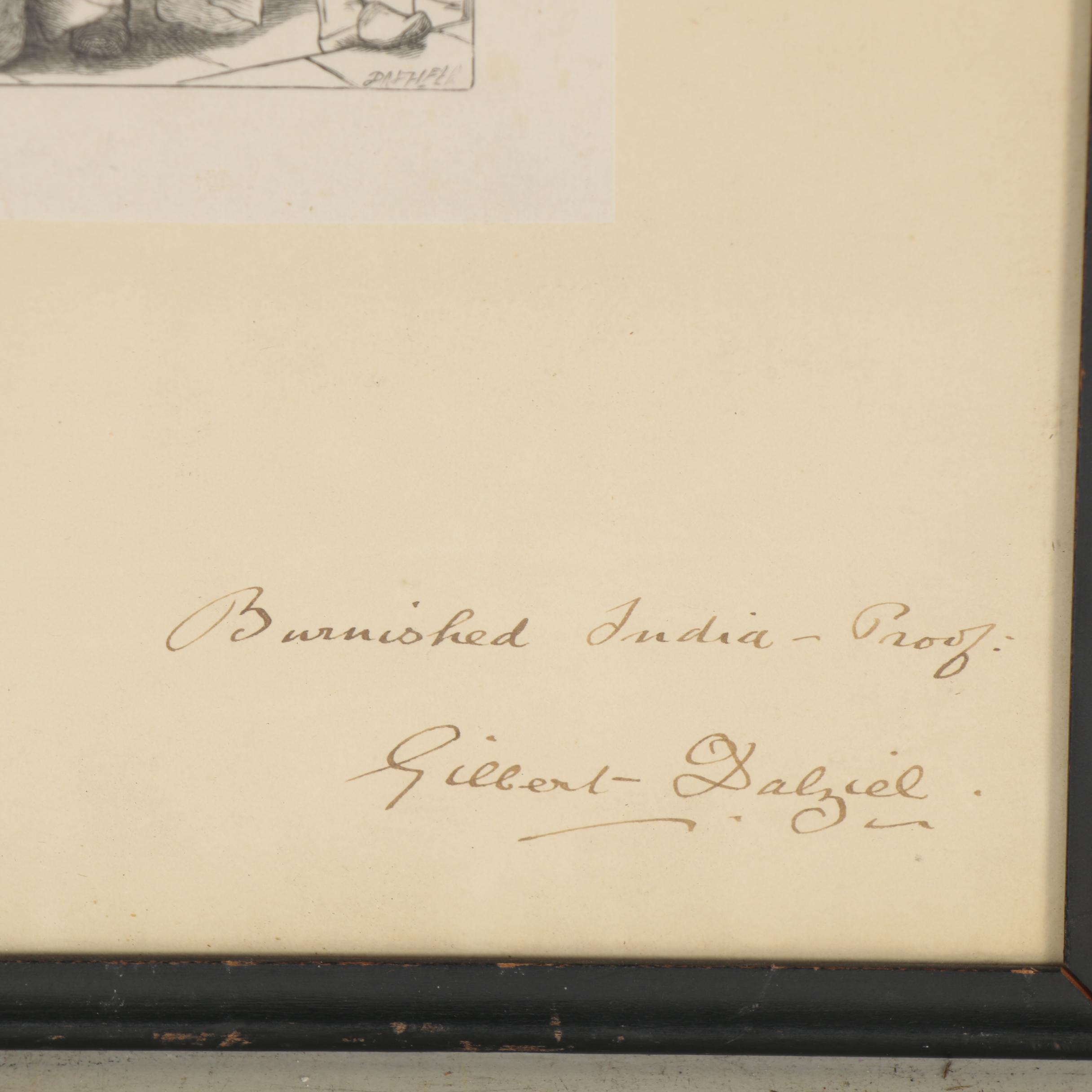 Brothers Dalziel Wood Engraving after W. Holman Hunt "The Lent Jewels," 1862