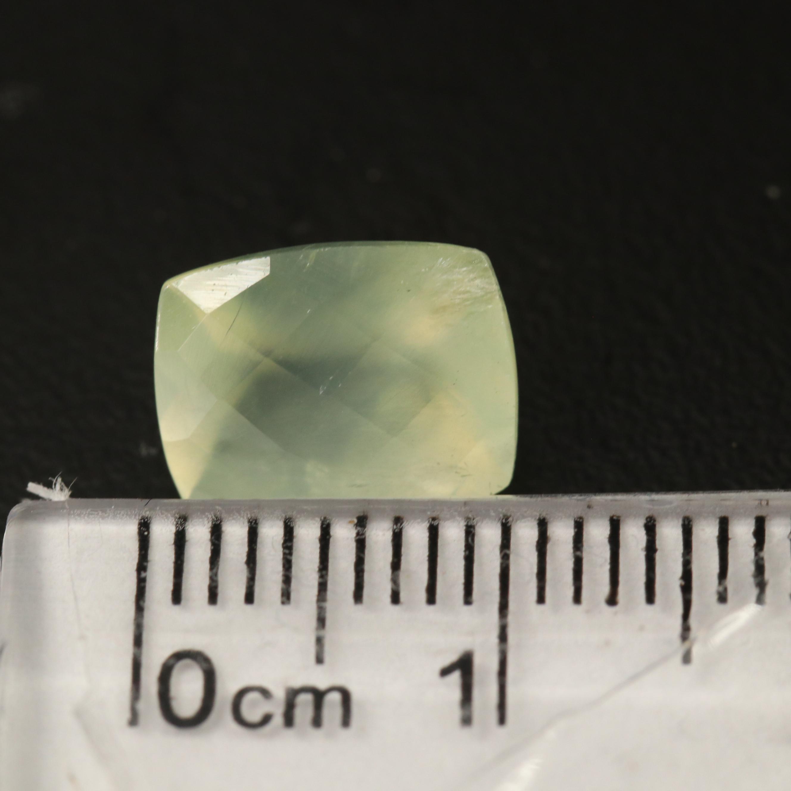 Loose 9.77 CTW Mixed Faceted Prehnite