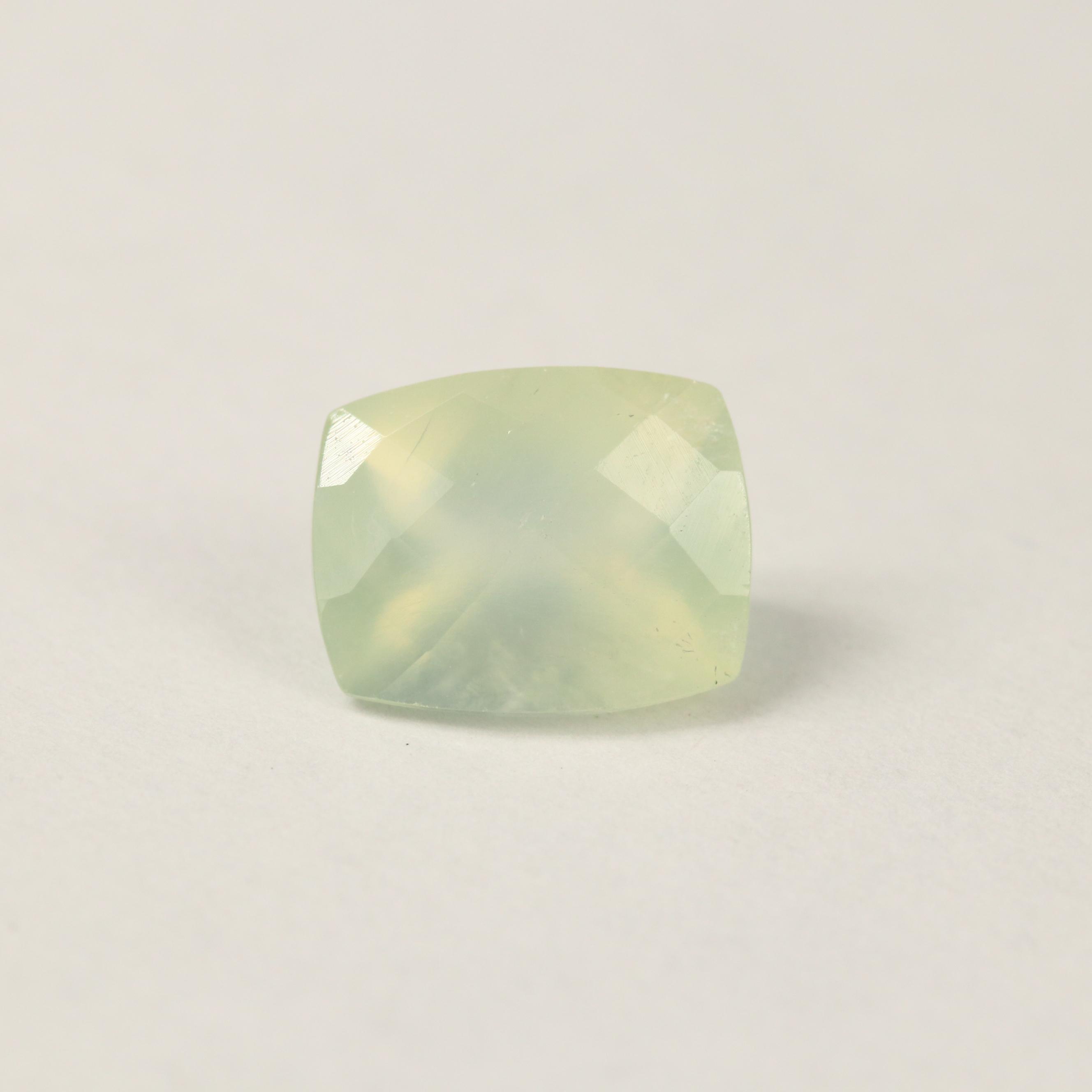 Loose 9.77 CTW Mixed Faceted Prehnite