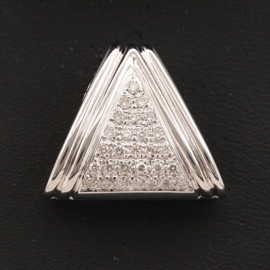 14K Diamond Enhancer Pendant