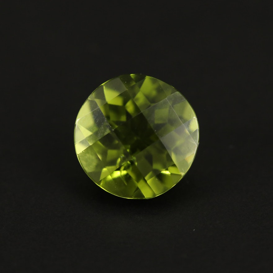 Loose 2.95 CT Round Faceted Peridot