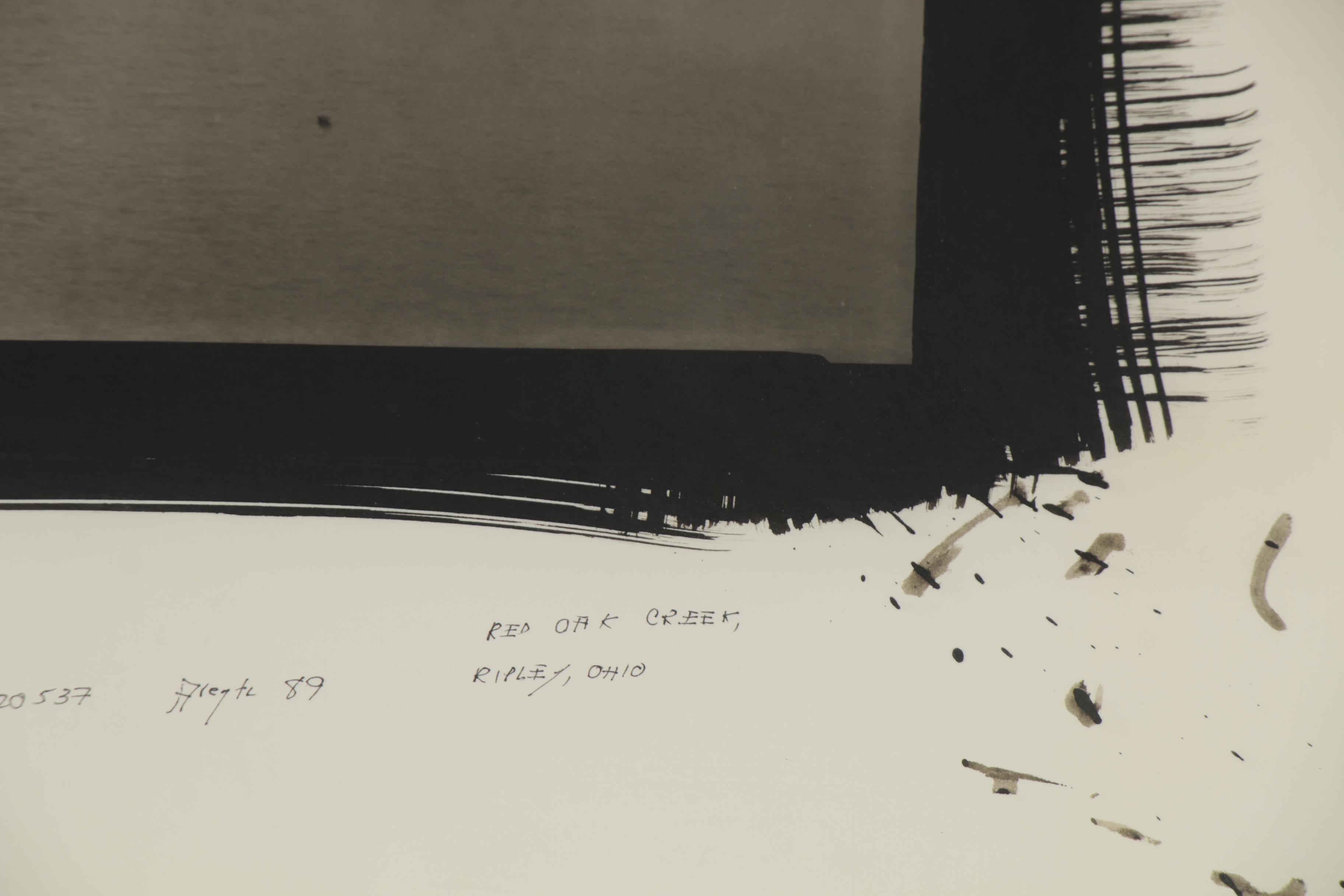 Dick Arentz Silver Gelatin Photograph "Red Oak Creek, Ripley, Ohio," 1989