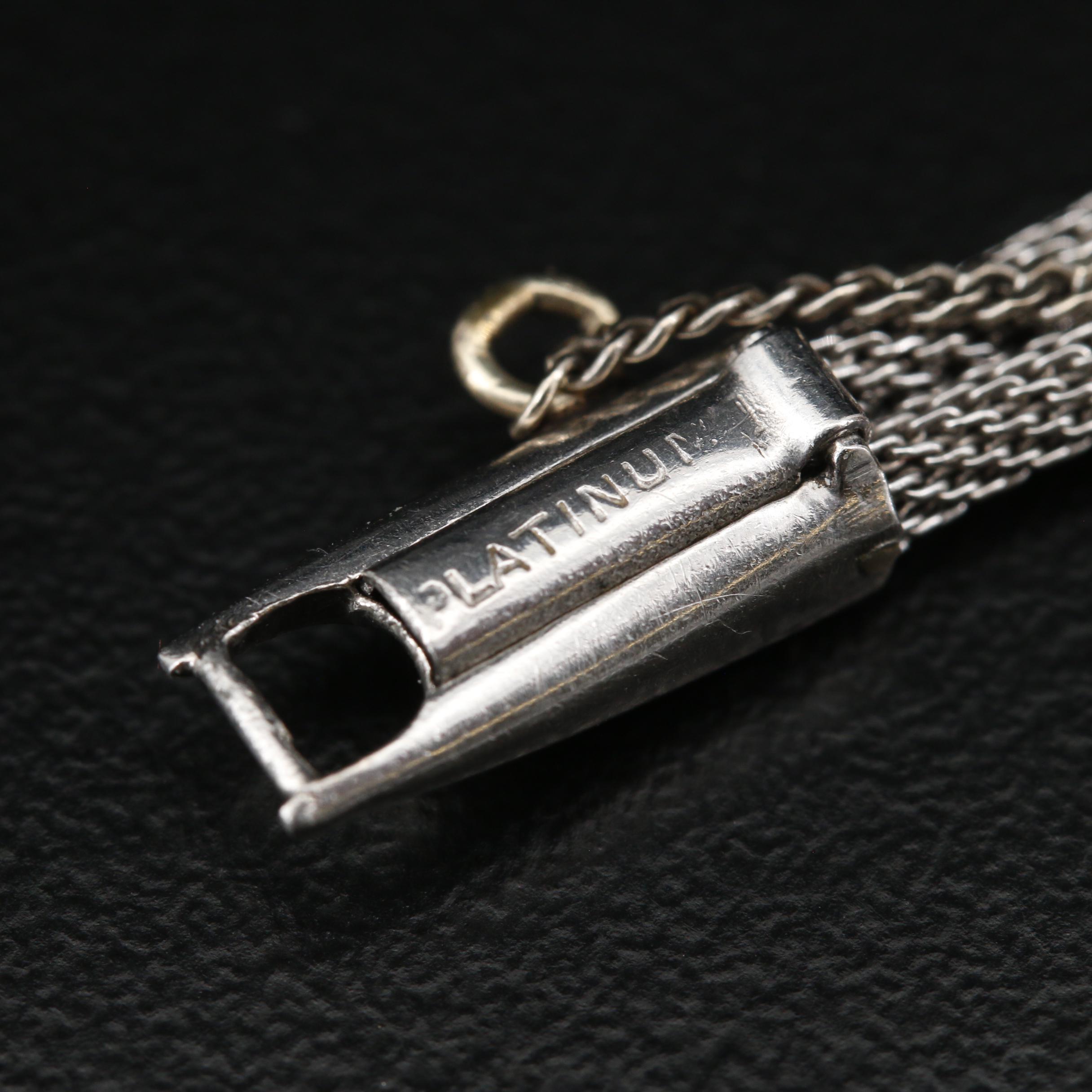 Vintage S. Kocher Platinum, Gold and Diamond Stem Wind Watch