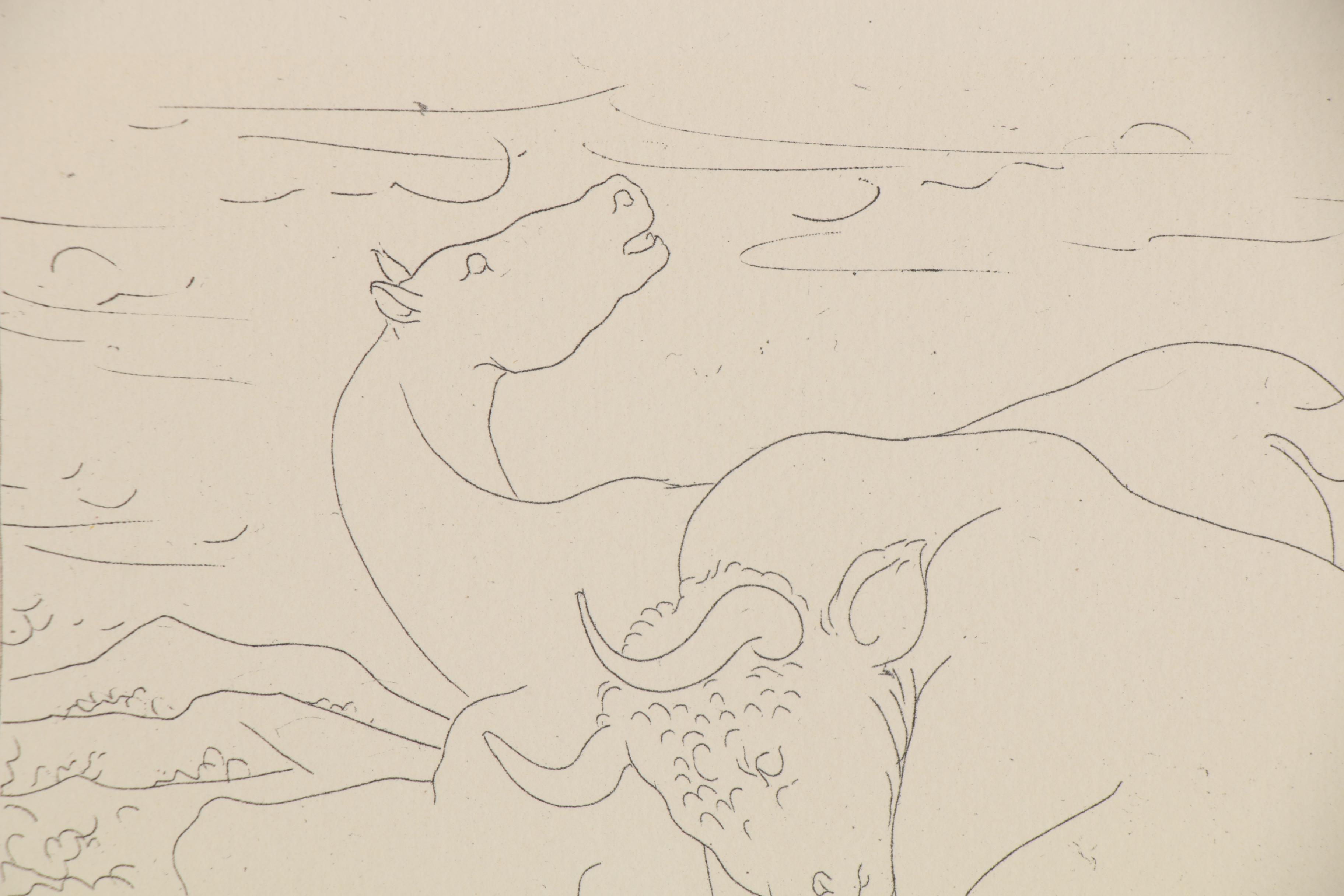 Giclée after Pablo Picasso "Minotaur" from "Suite Vollard," Late 20th Century