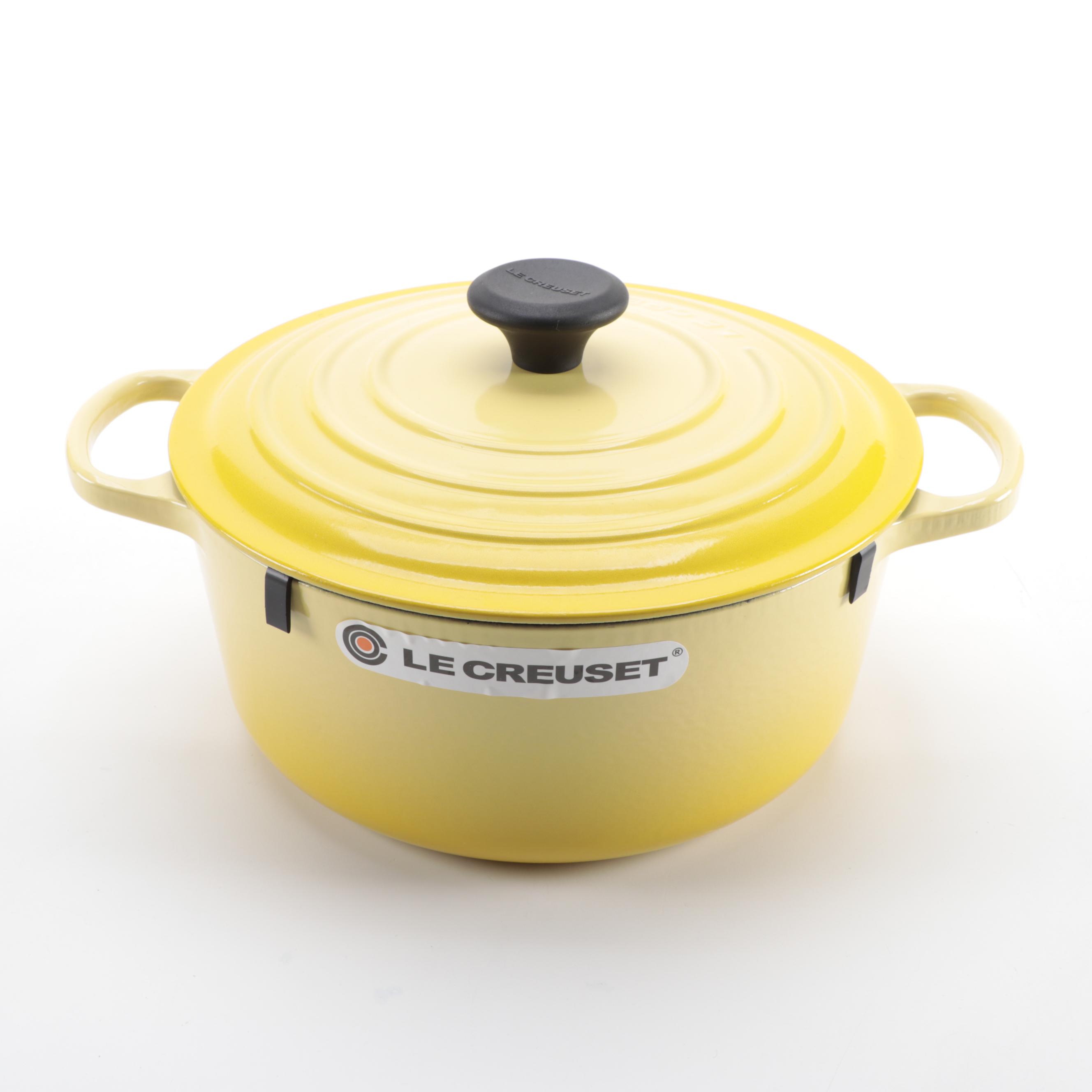 Le Creuset "Soleil" Enameled Cast Iron Size 26 Dutch Oven