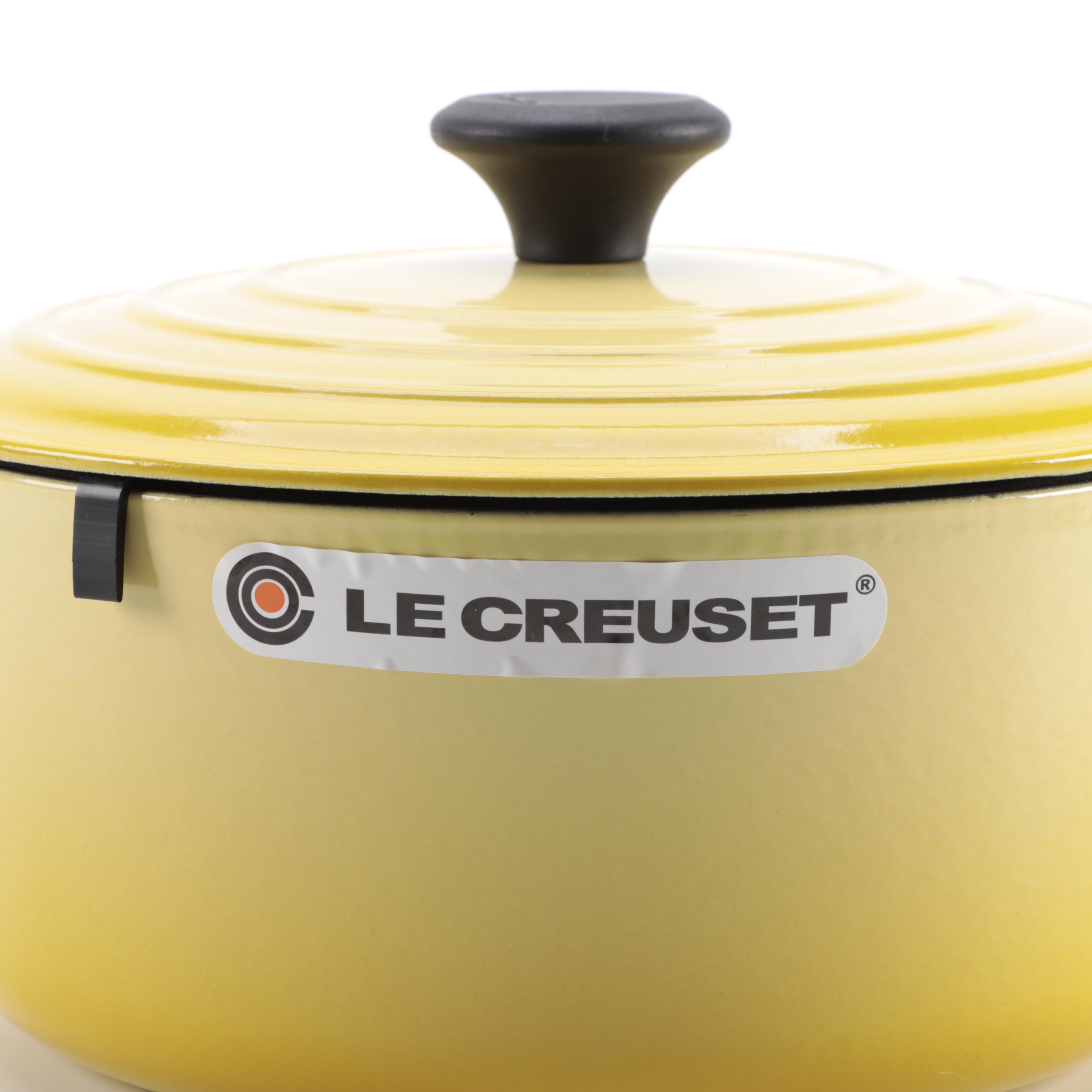 Le Creuset "Soleil" Enameled Cast Iron Size 26 Dutch Oven