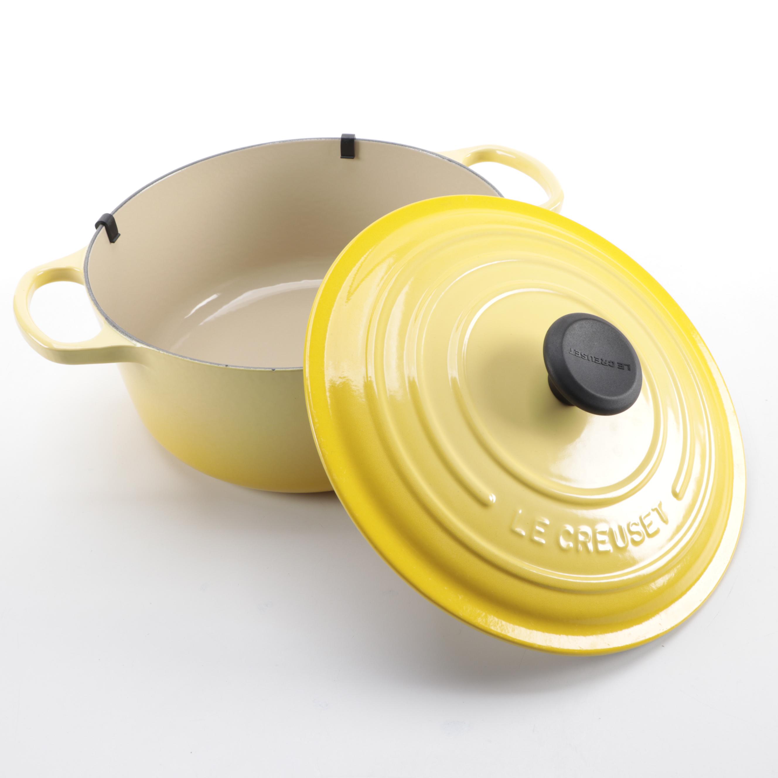 Le Creuset "Soleil" Enameled Cast Iron Size 26 Dutch Oven
