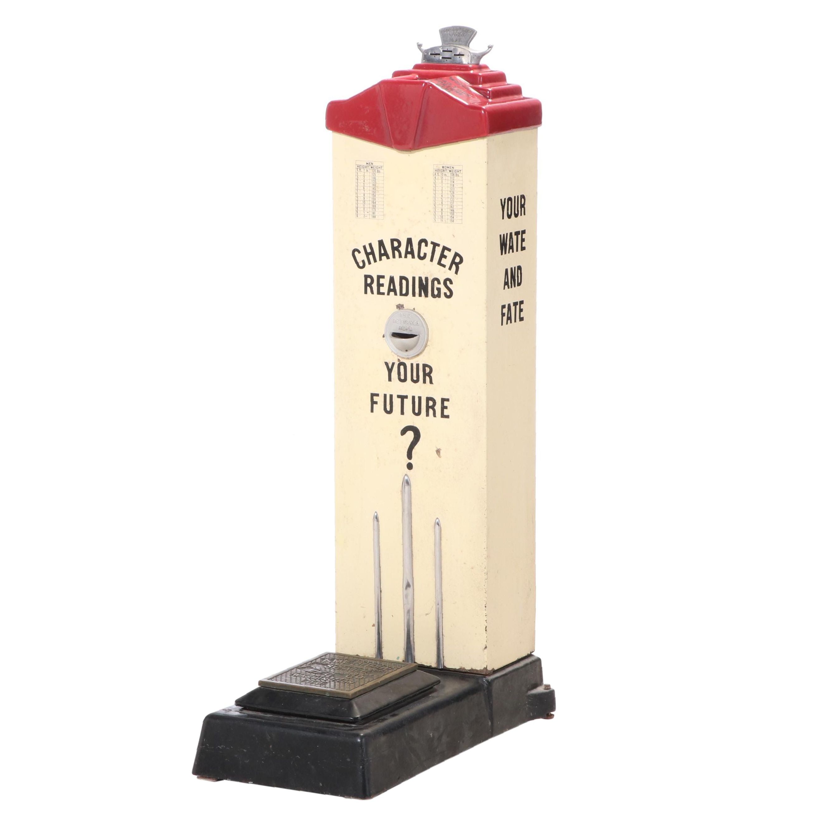 American Scale Mfg. Co. Coin-Operated Fortune Teller Floor Scale, circa 1930