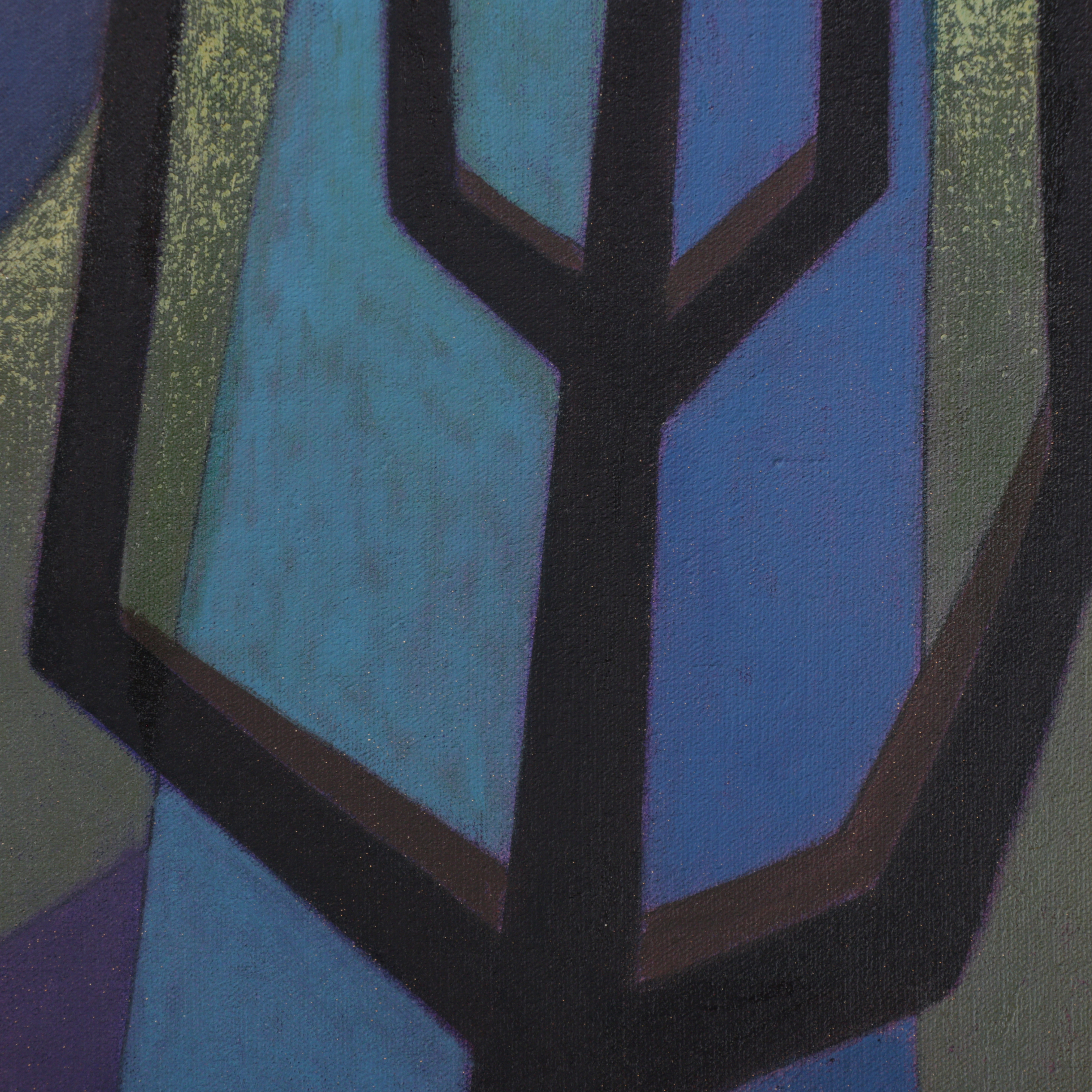 Joseph Jankowski Oil Painting "Menorah," 1971