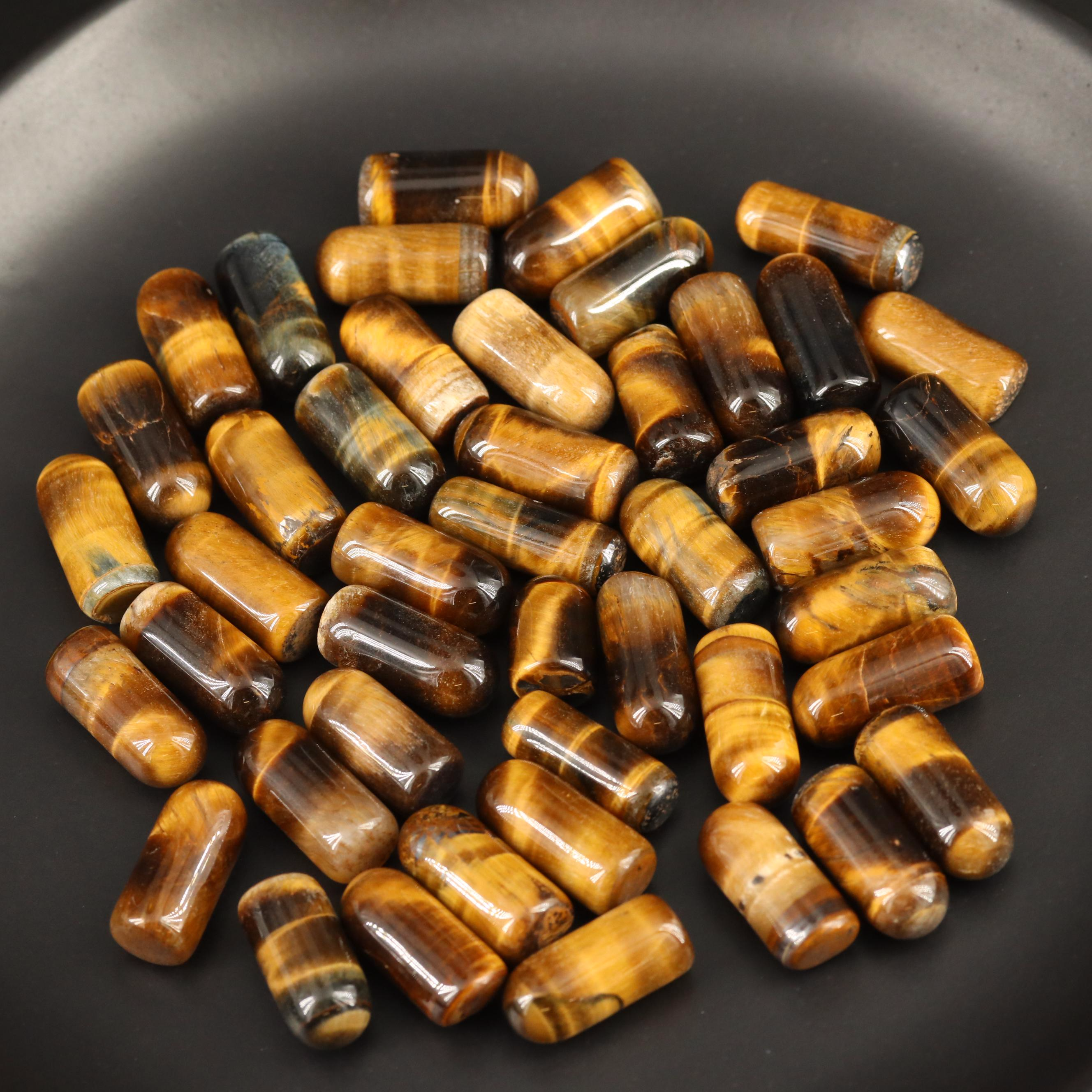 Loose 626.13 CTW Tiger's Eye Selection Featuring Capsule Shapes