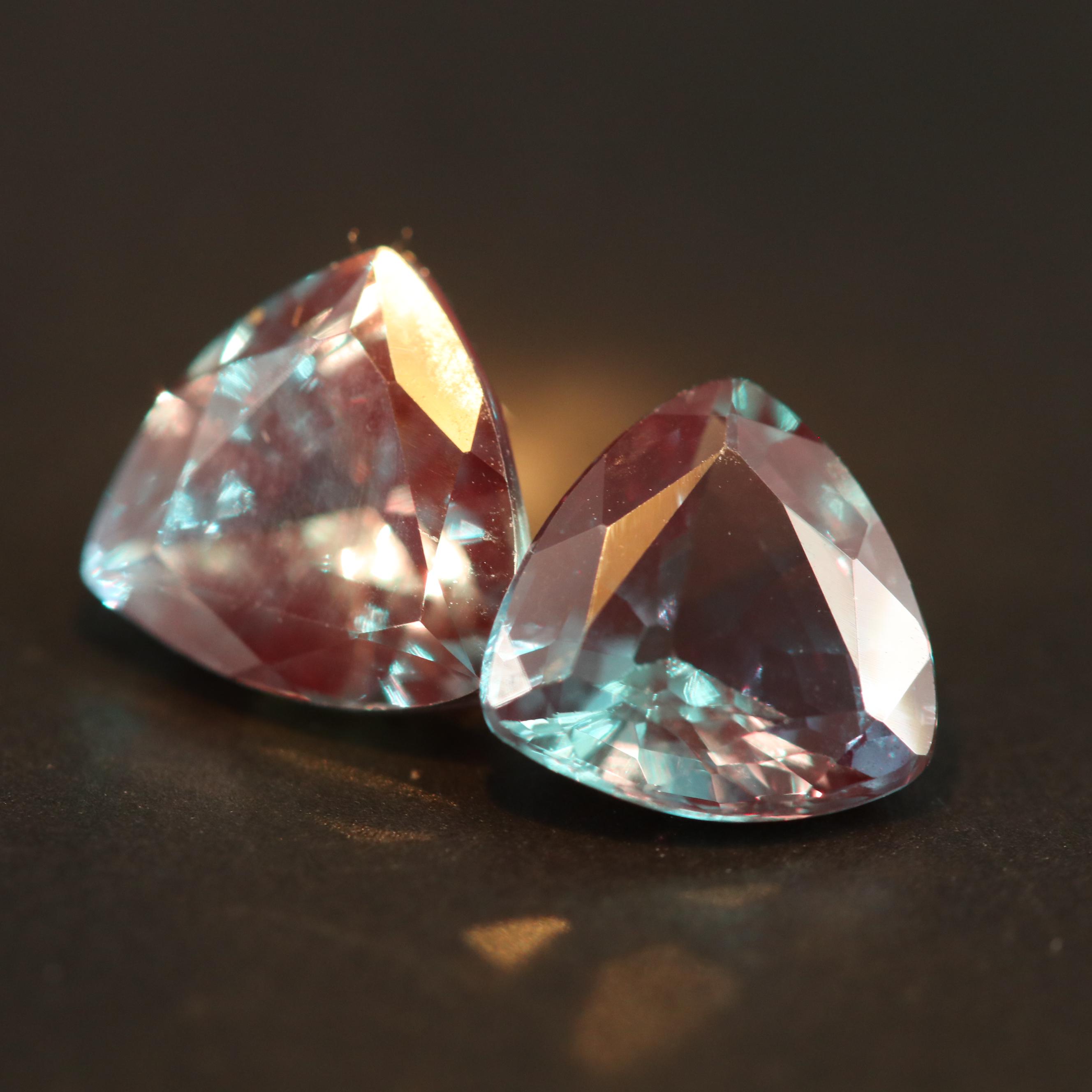 Loose Trillion Faceted Alexandrites