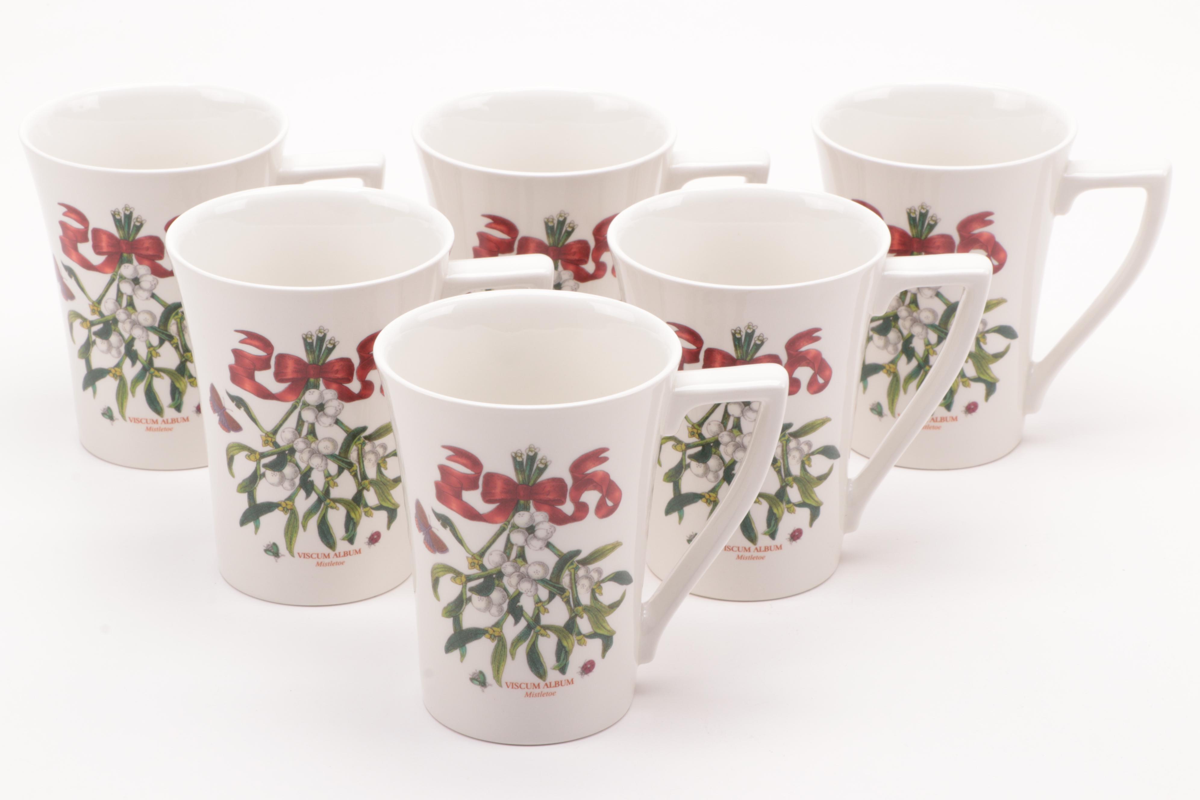 Portmeirion Holiday Motif Ceramic Dinnerware Including "The Holly and The Ivy"