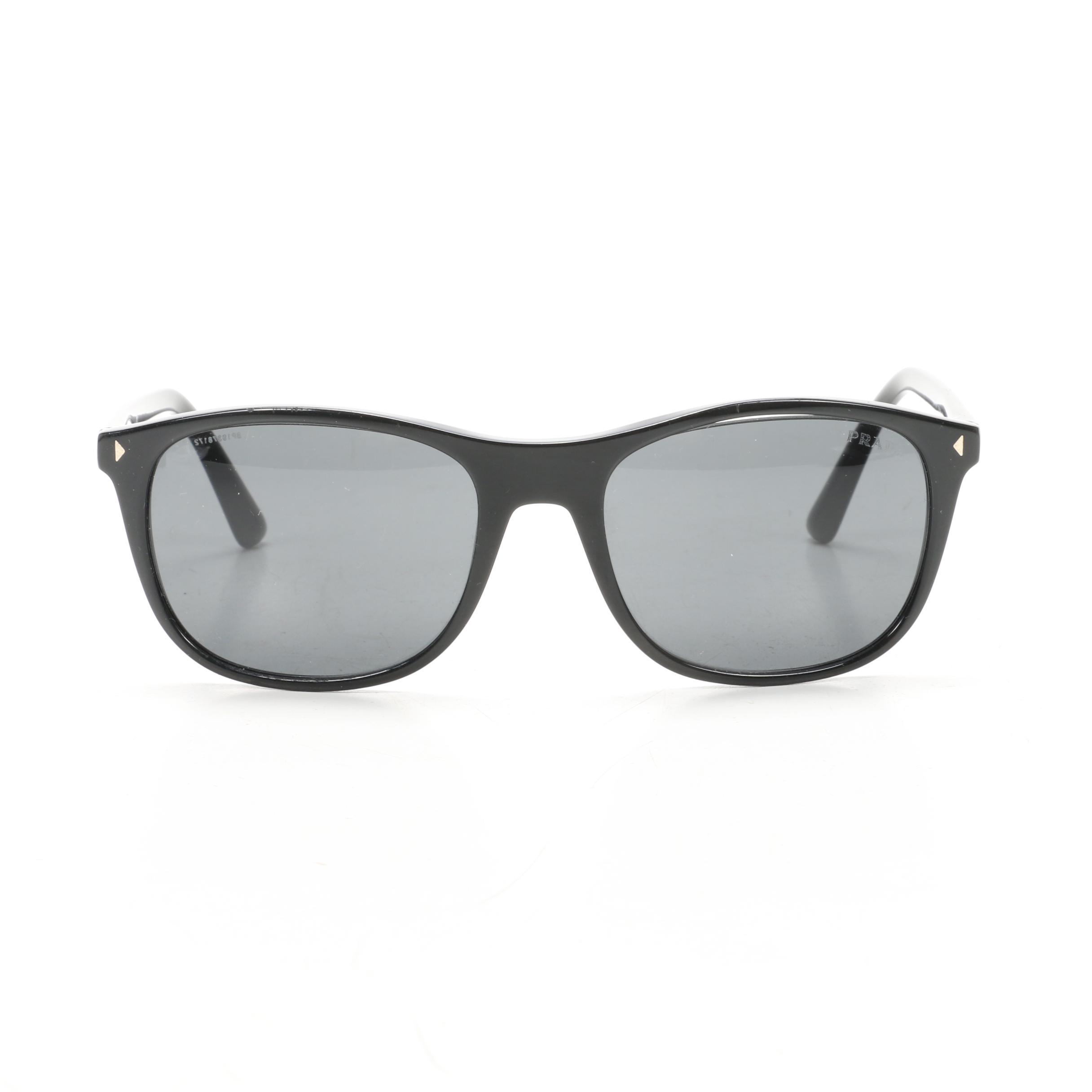 Prada SPR01R Black Sunglasses with Case