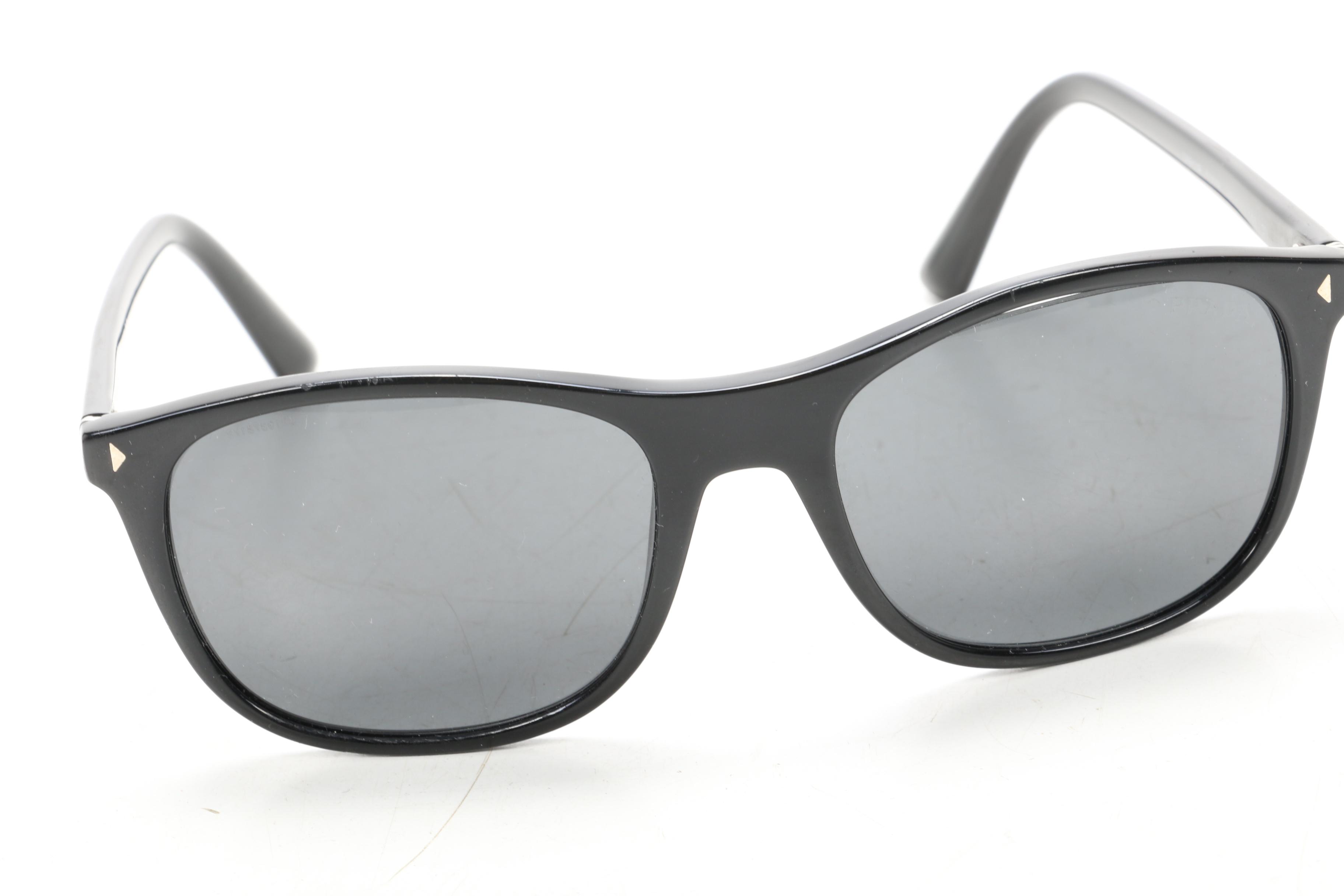 Prada SPR01R Black Sunglasses with Case