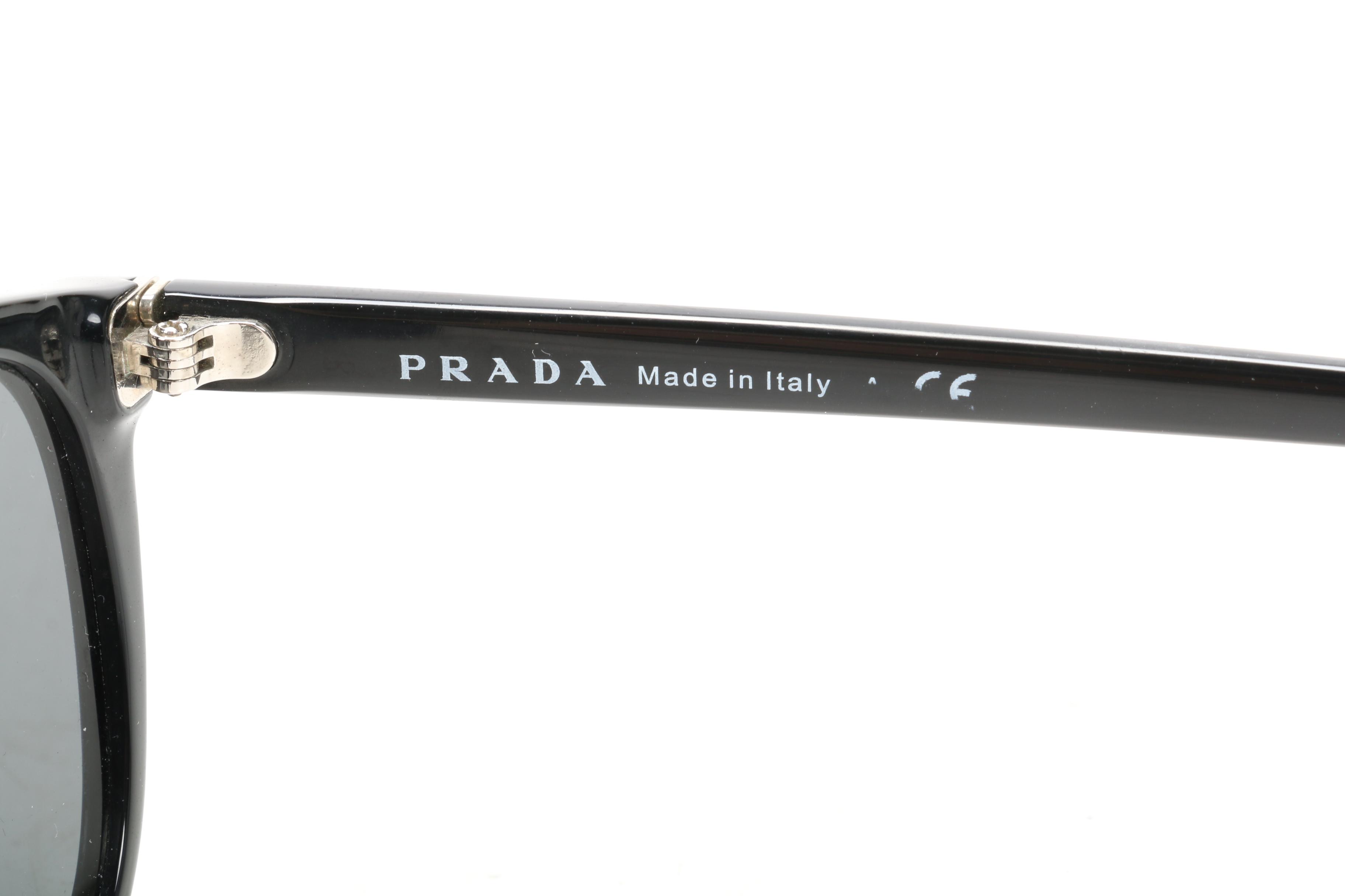 Prada SPR01R Black Sunglasses with Case