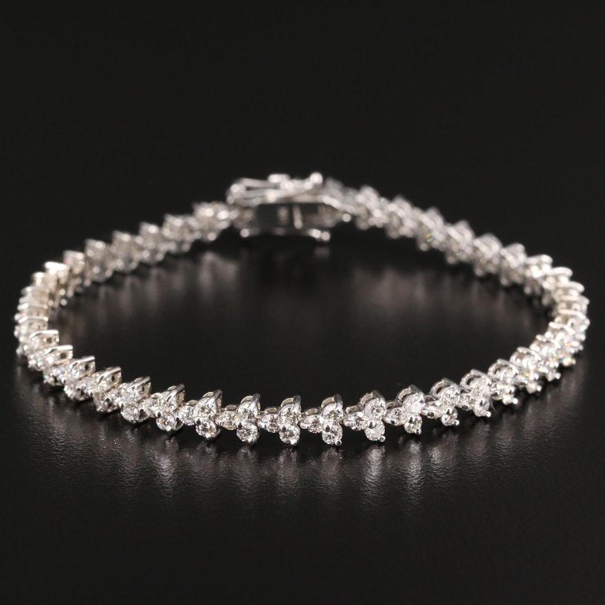 14K 3.90 CTW Diamond Bracelet