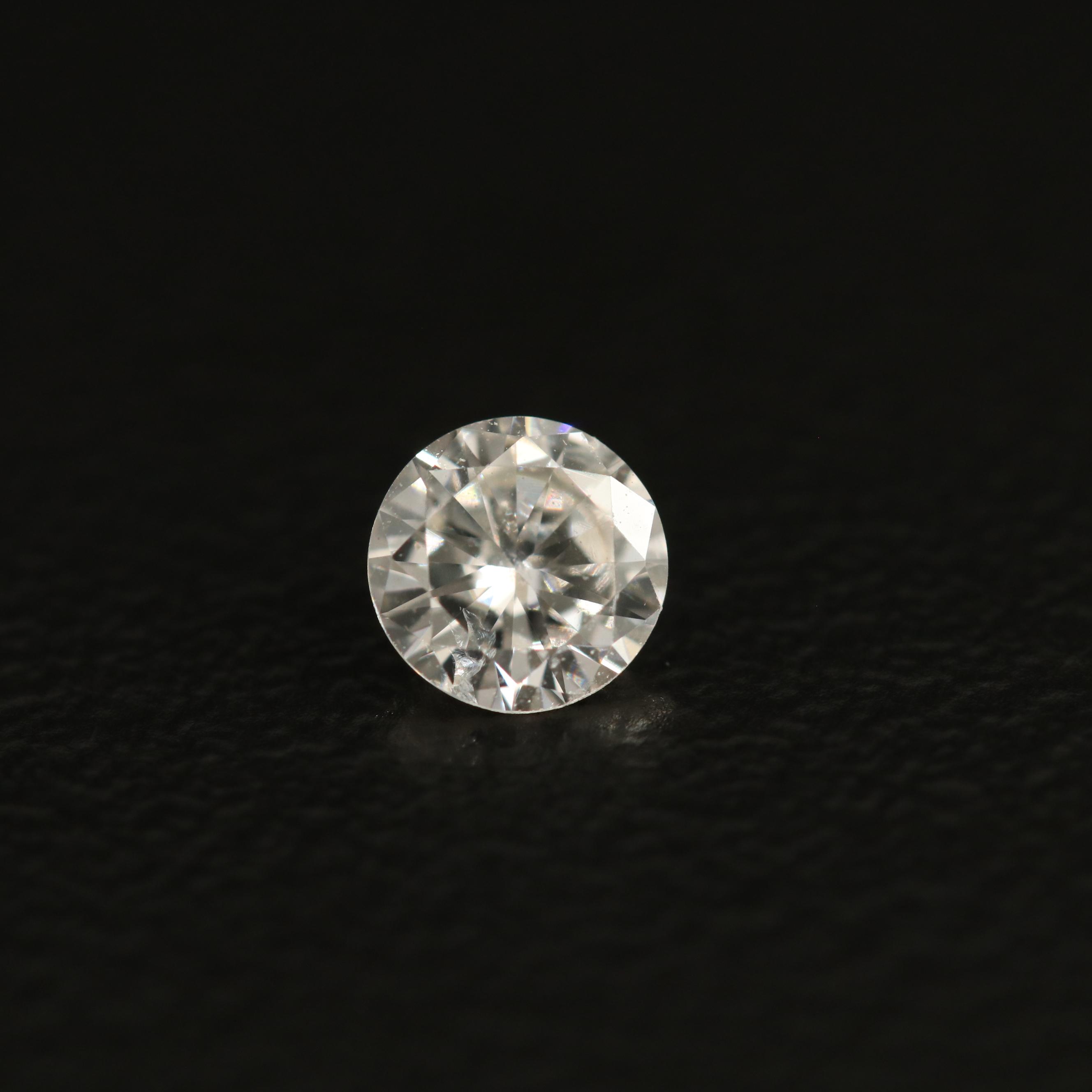 Loose Lab Grown Round Faceted Moissanite