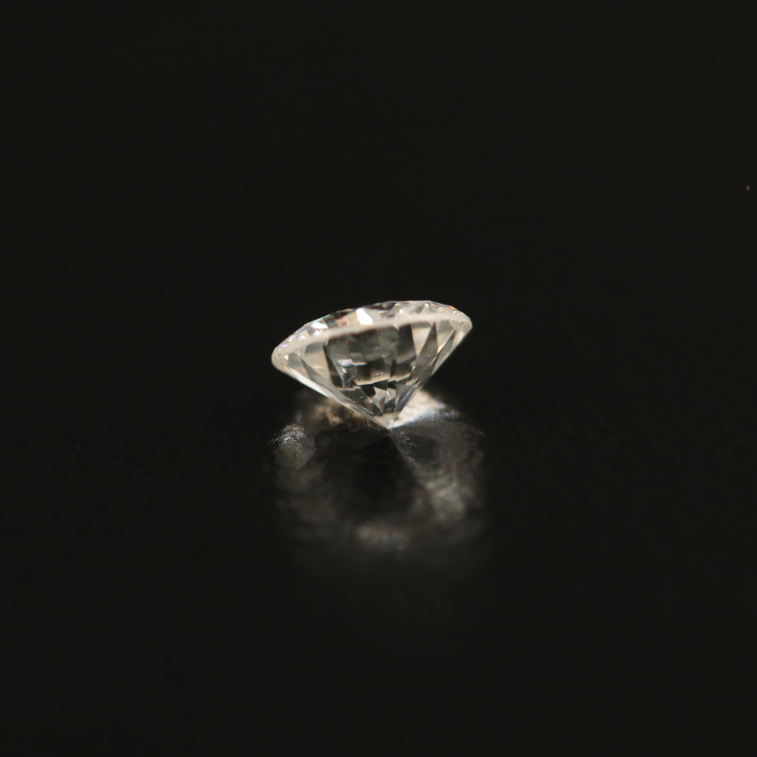 Loose Lab Grown Round Faceted Moissanite
