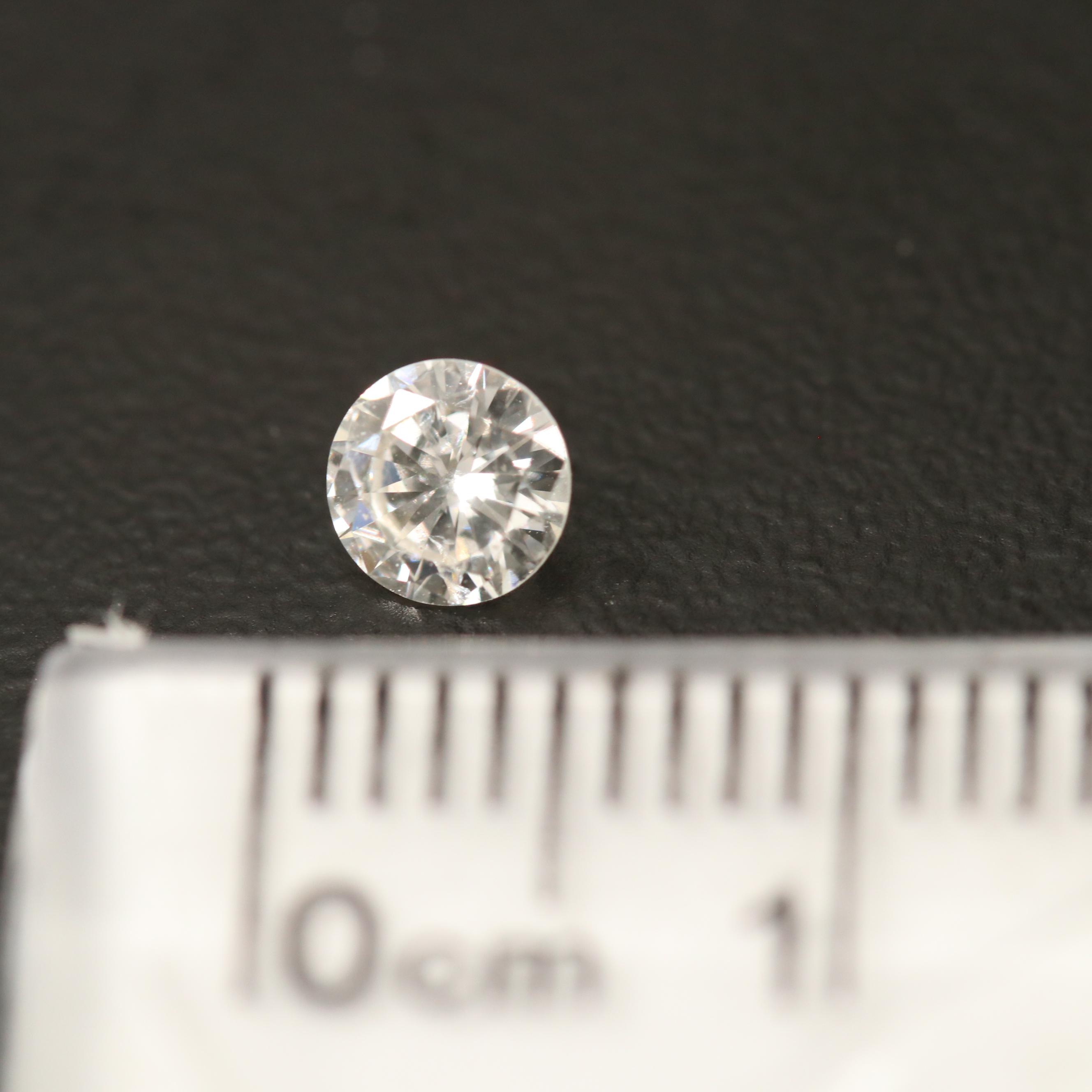 Loose Lab Grown Round Faceted Moissanite
