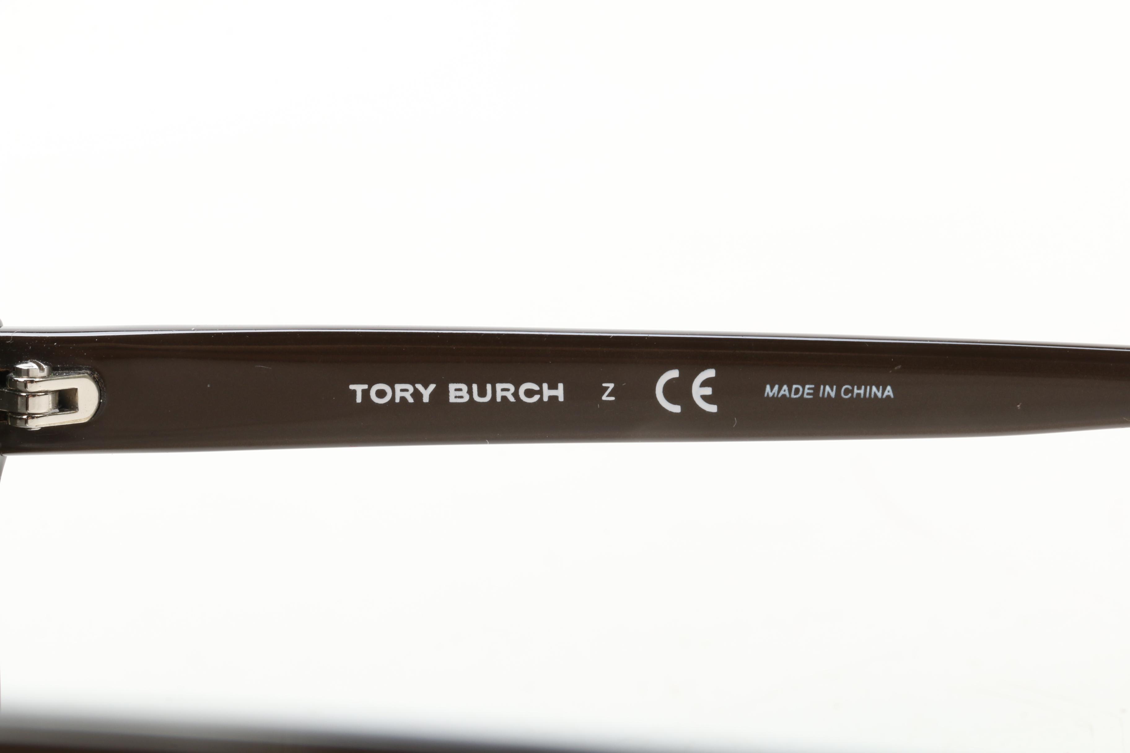 Tory Burch Round Two-Tone Sunglasses